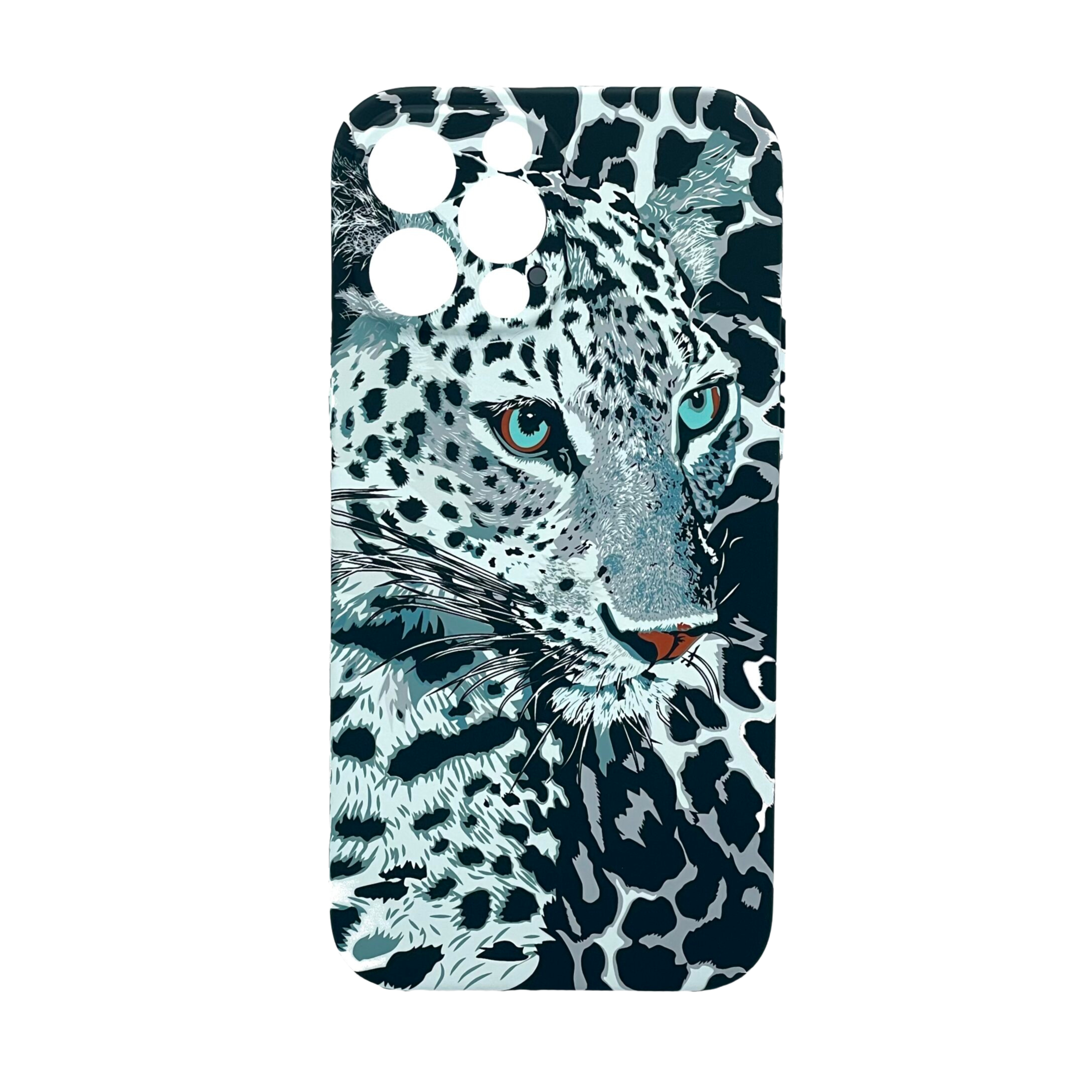 Glow In The Dark Leopard Silicone Cellphone Cover
