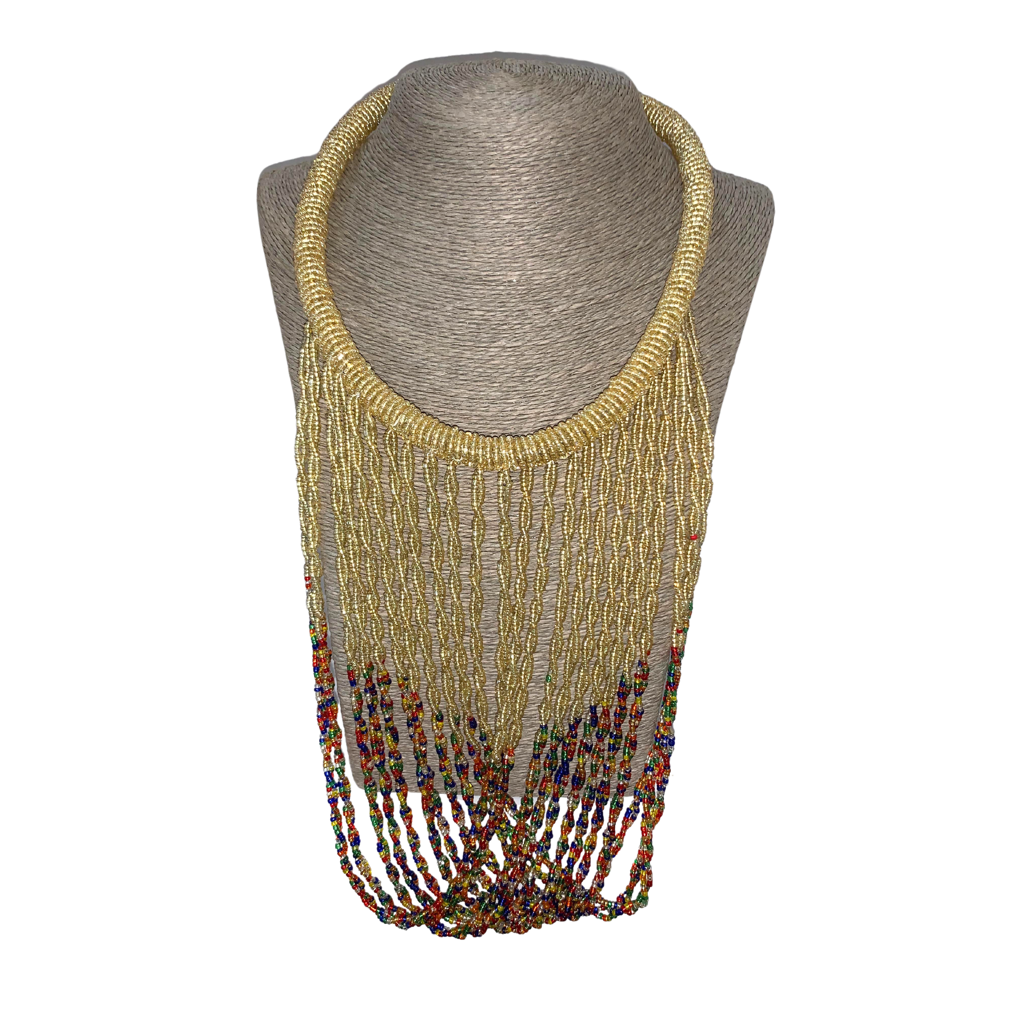 Kenyan Choker Looped Beaded Necklace