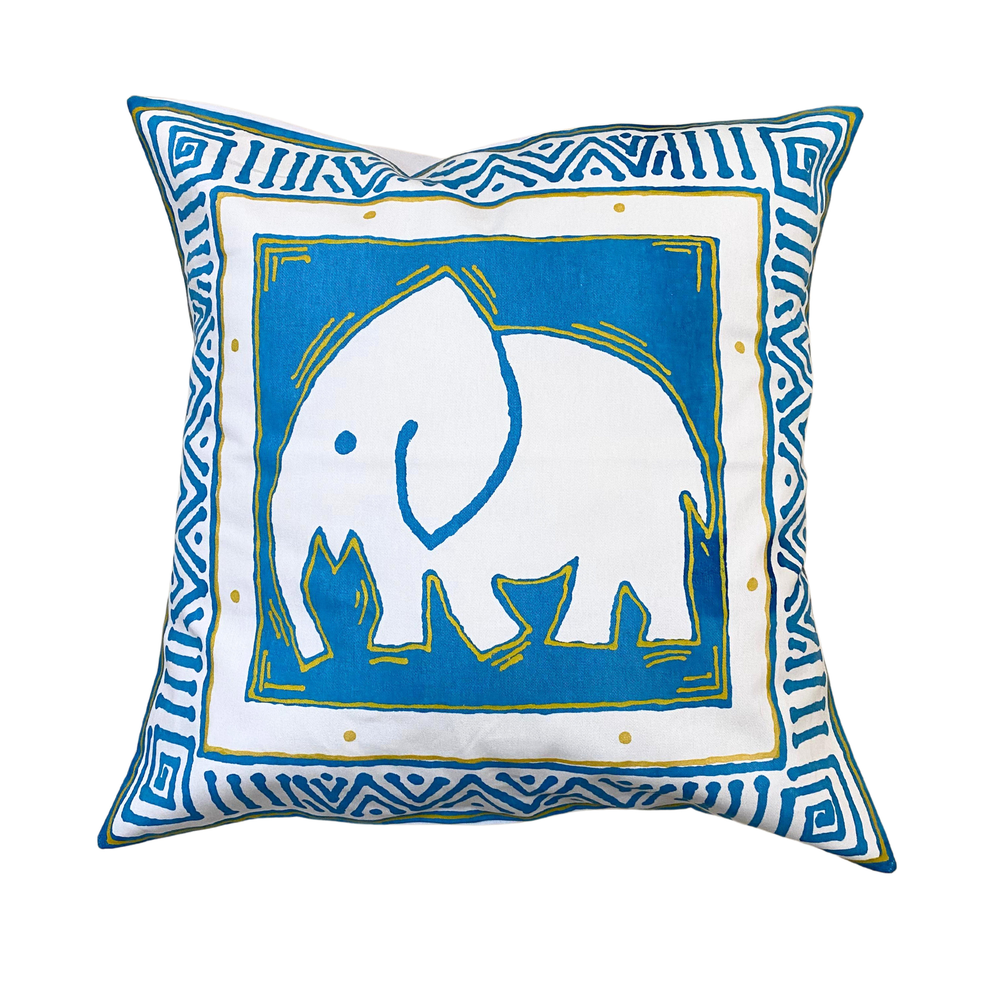 Elephant - Hand Printed Cushion Covers