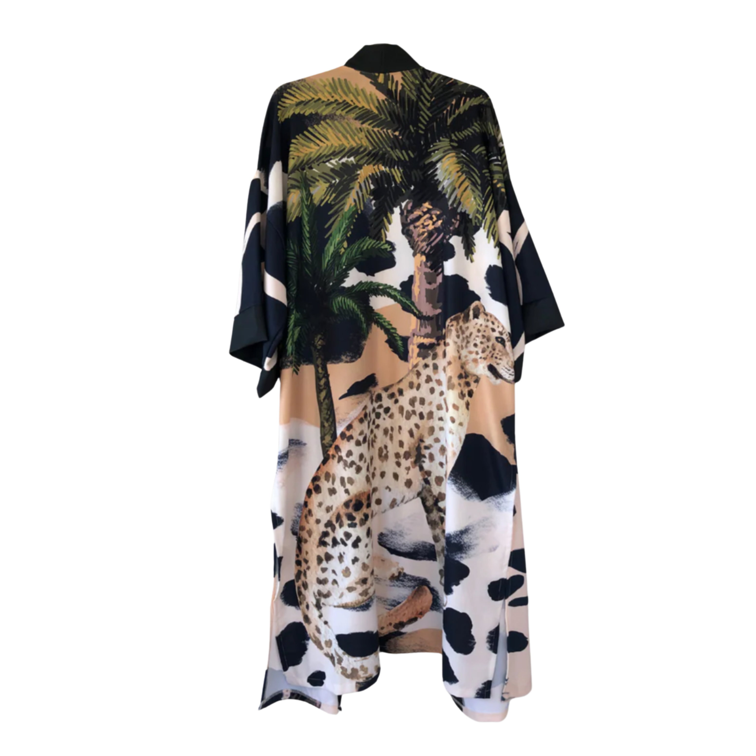 African Inspired Kimono - Desert Leopard