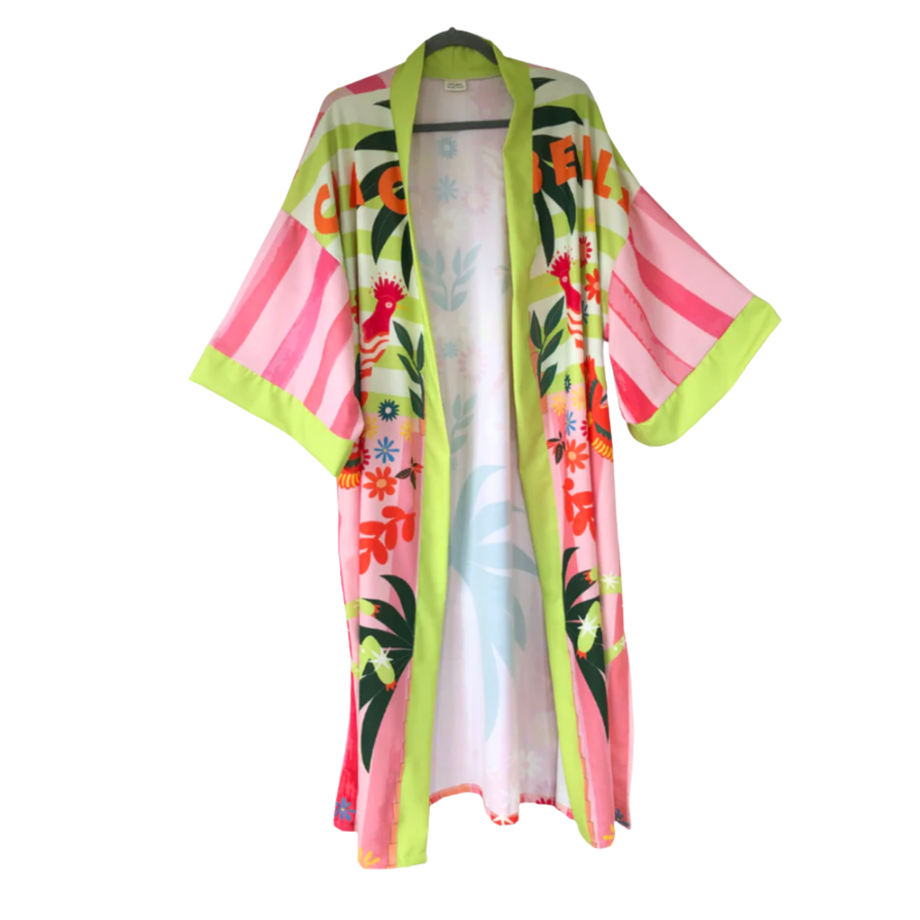 African Inspired Kimono - Striped Palm