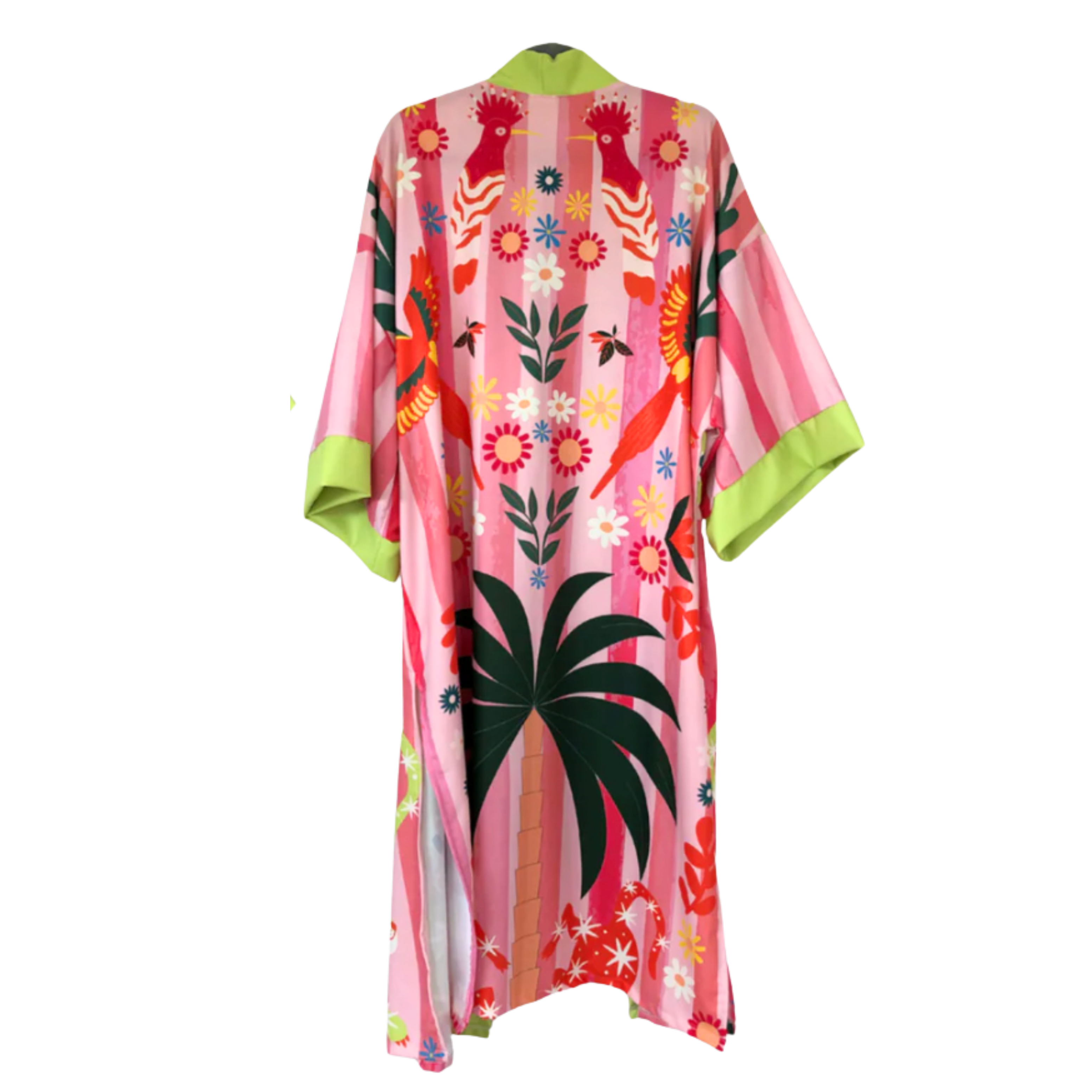 African Inspired Kimono - Striped Palm