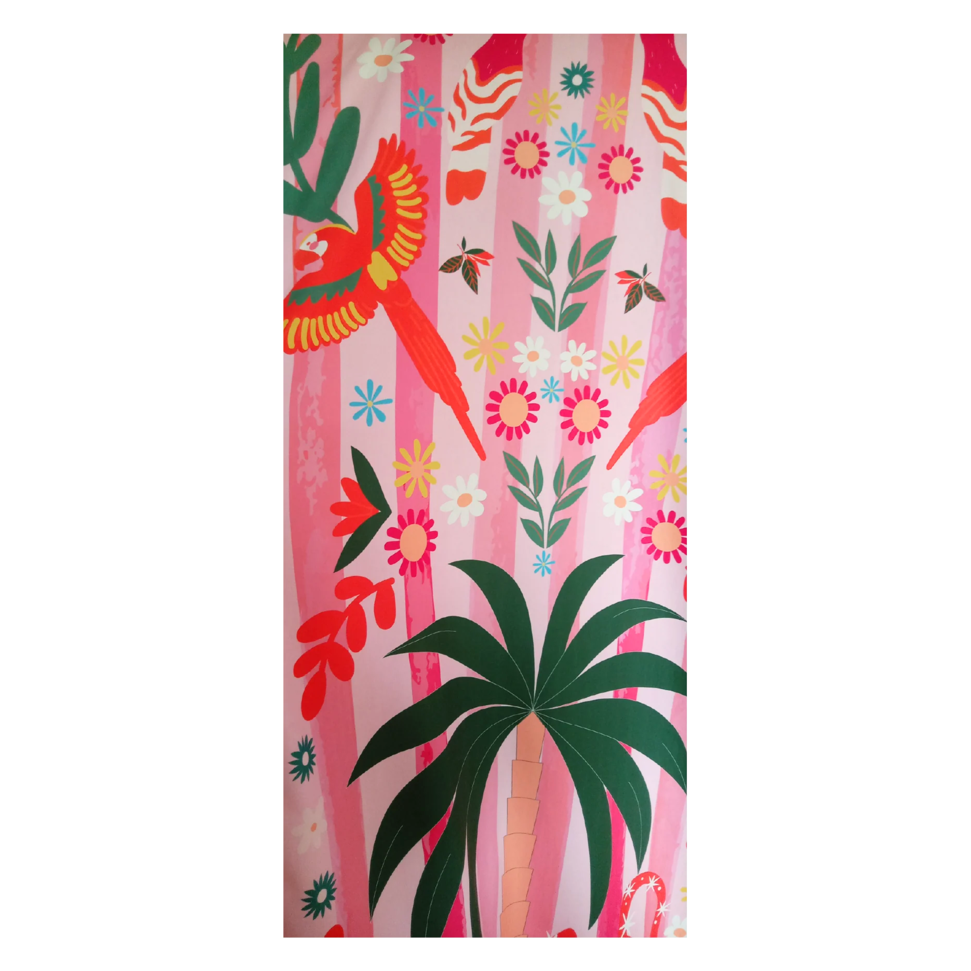 African Inspired Kimono - Striped Palm