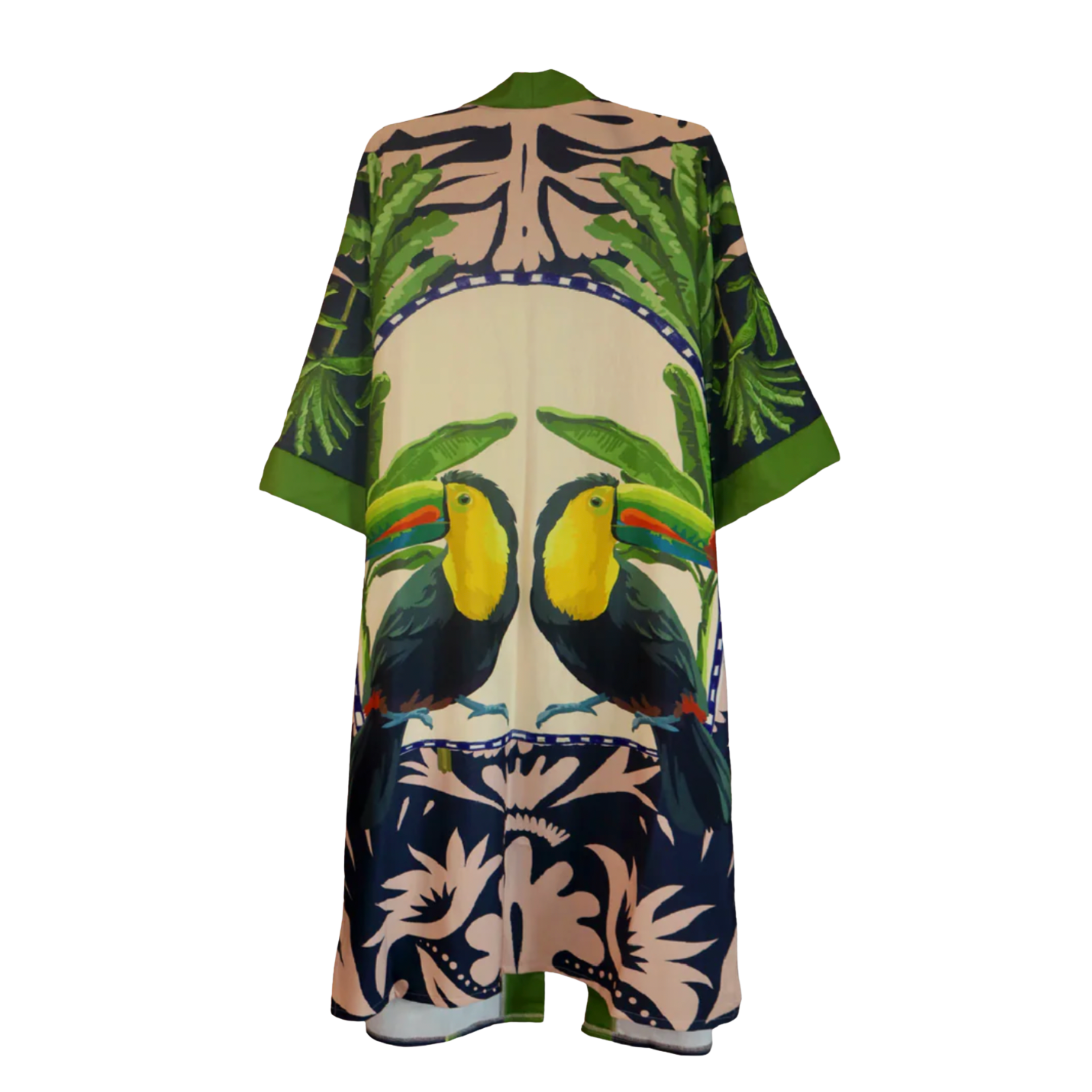African Inspired Kimono - Toucans
