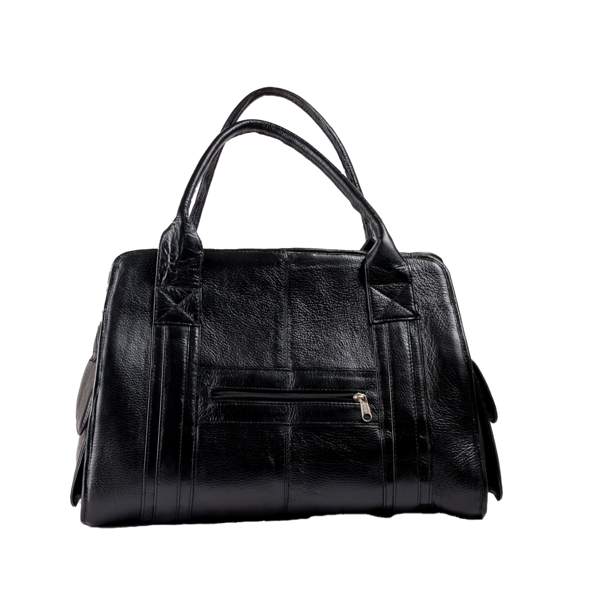 Black Springbok Leather Handbag