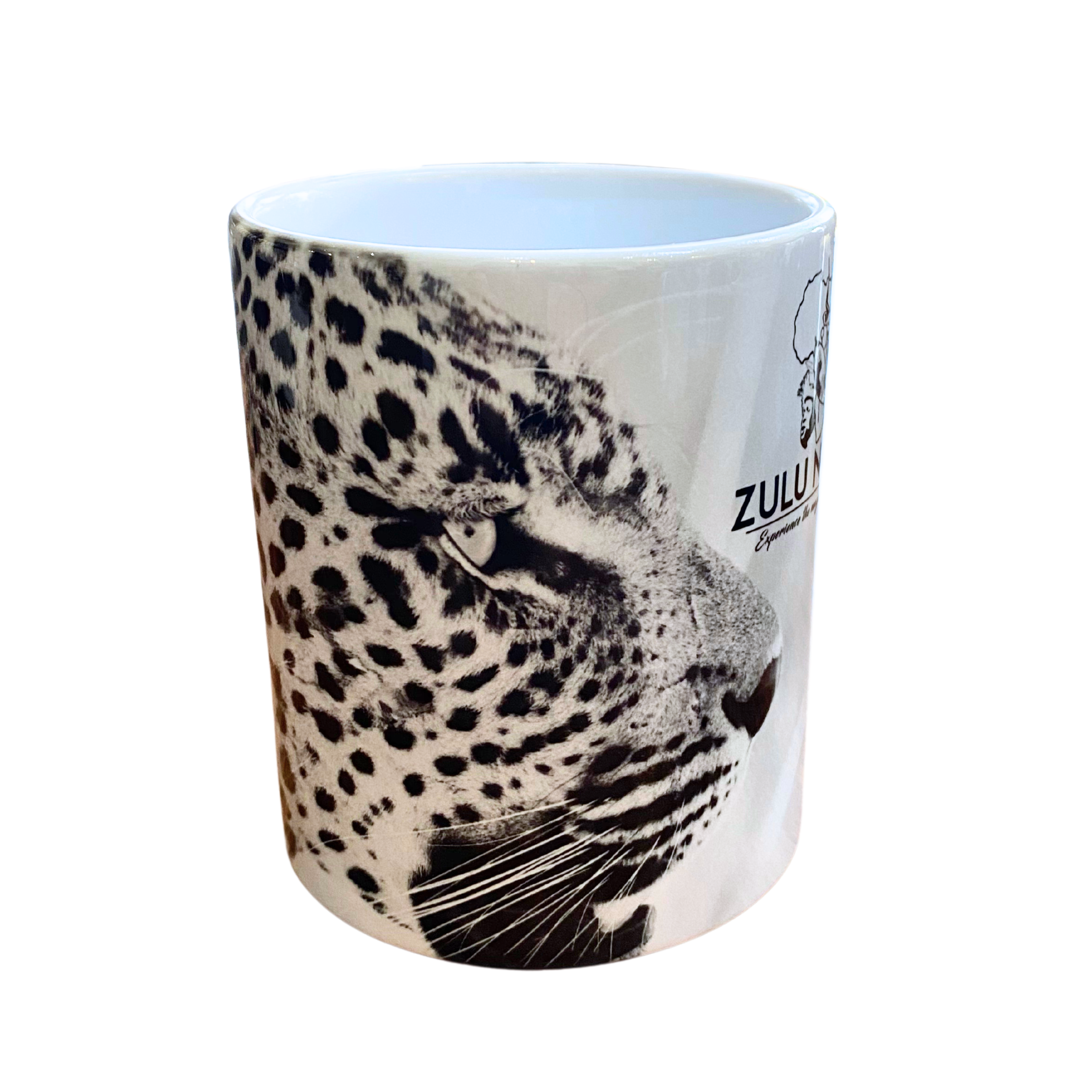 Black & White Zulu Nyala Branded Wildlife Coffee Mugs