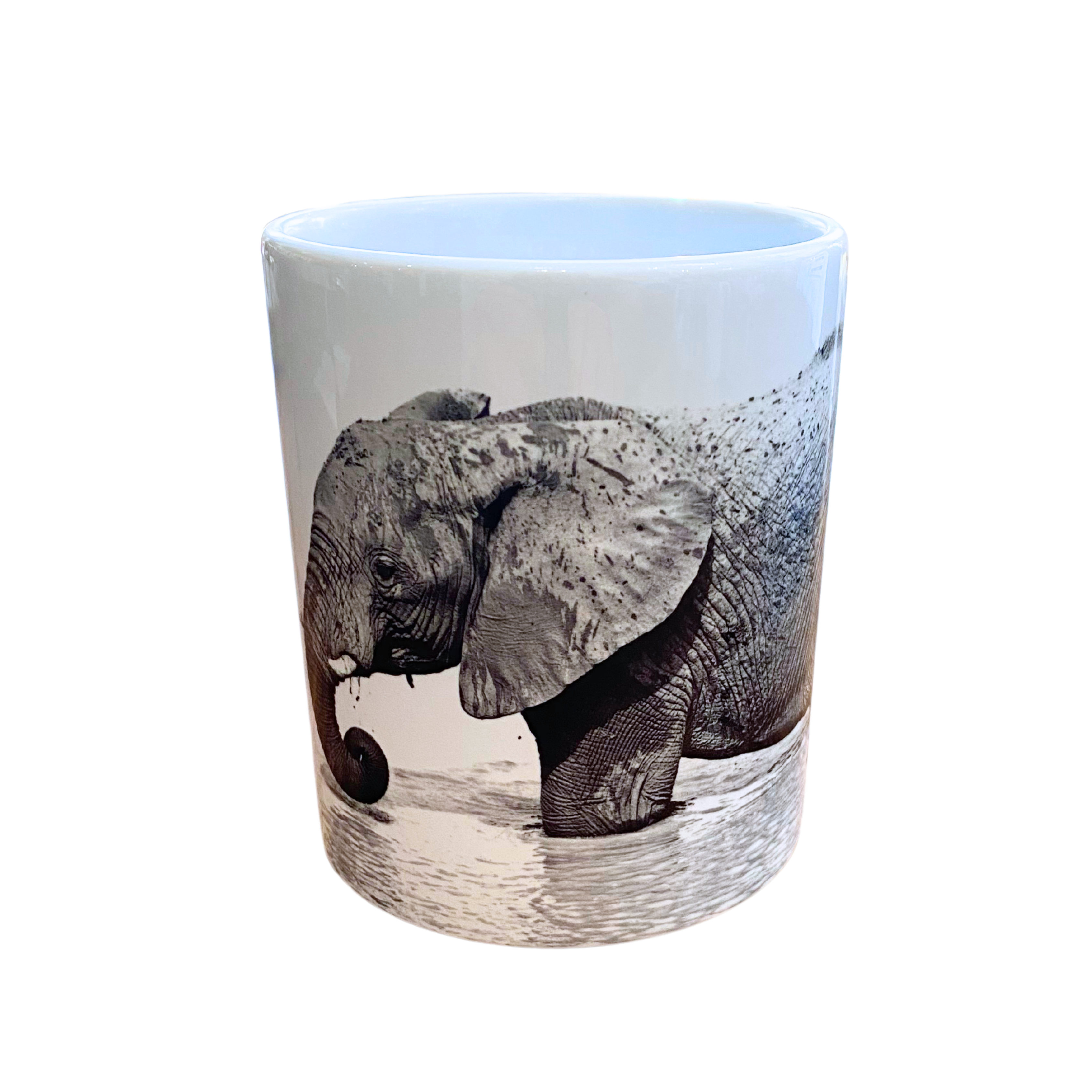 Black & White Zulu Nyala Branded Wildlife Coffee Mugs