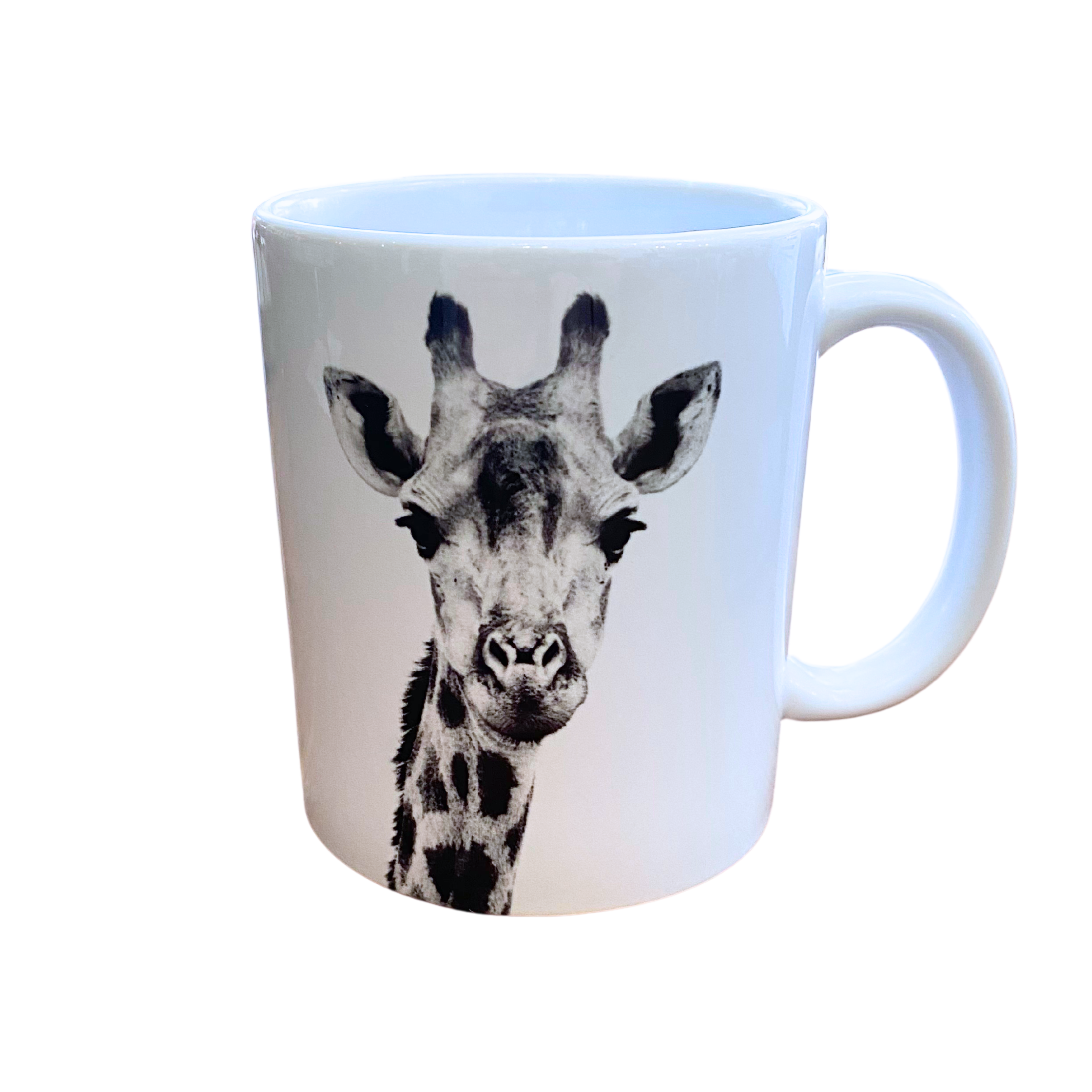 Black & White Zulu Nyala Branded Wildlife Coffee Mugs