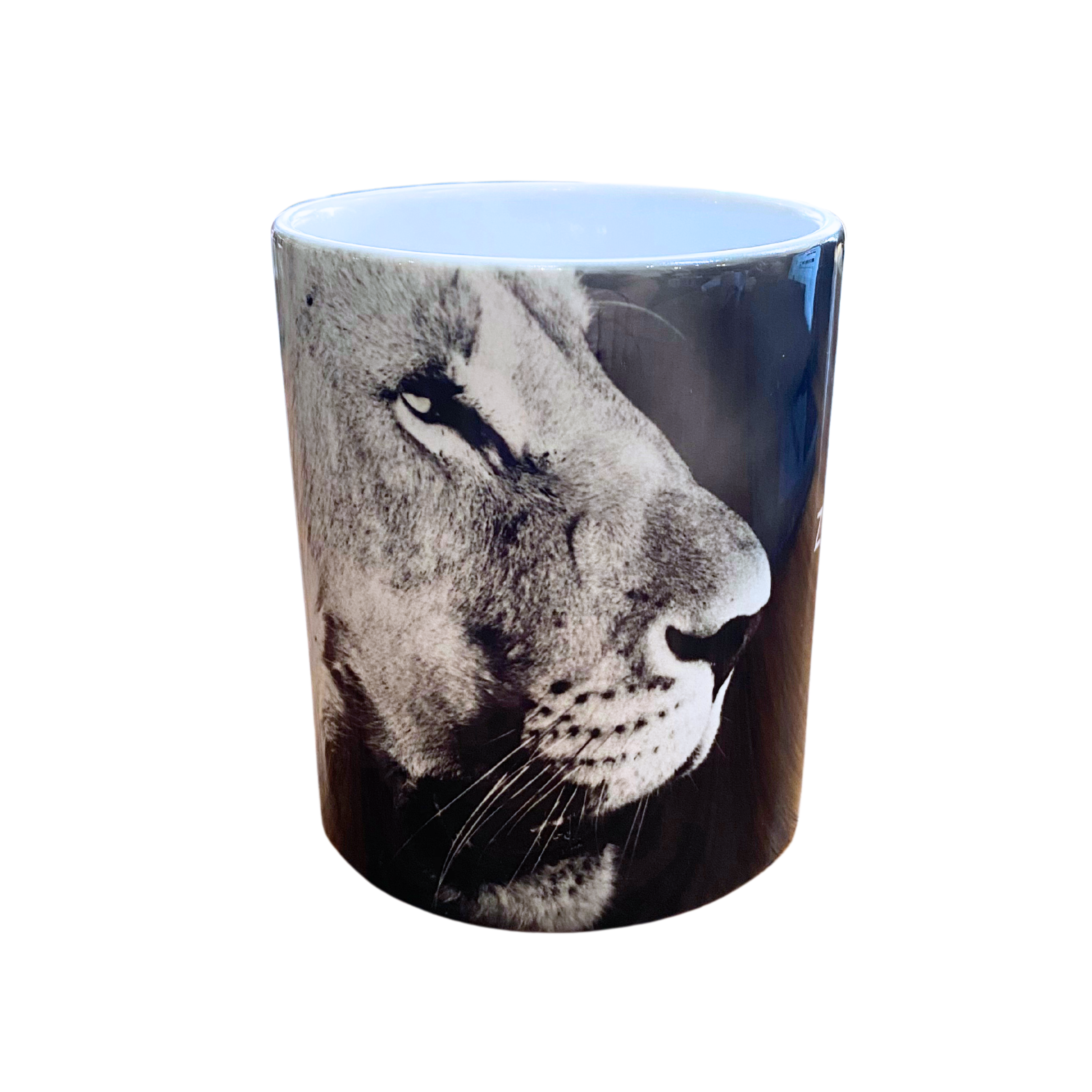 Black & White Zulu Nyala Branded Wildlife Coffee Mugs