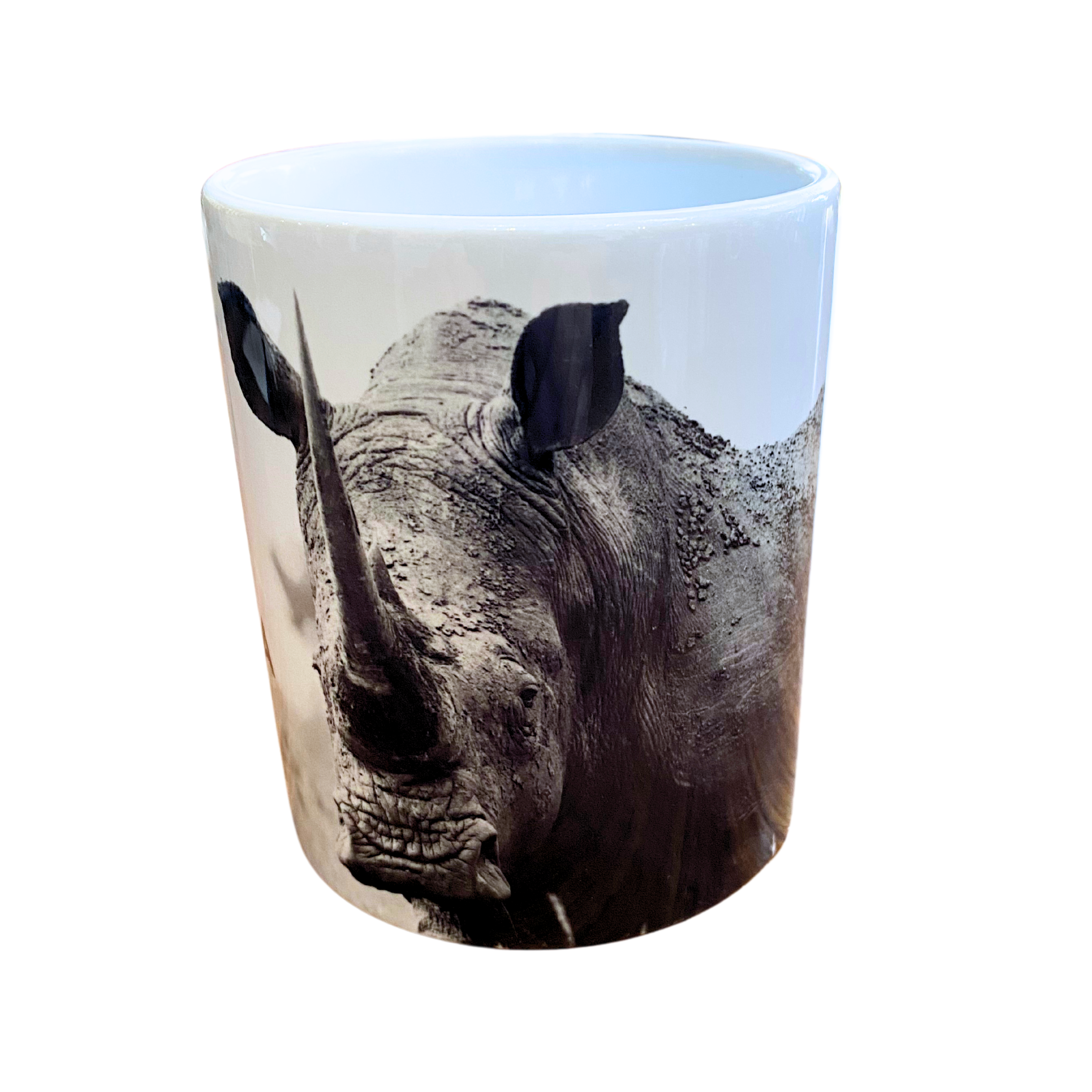 Black & White Zulu Nyala Branded Wildlife Coffee Mugs