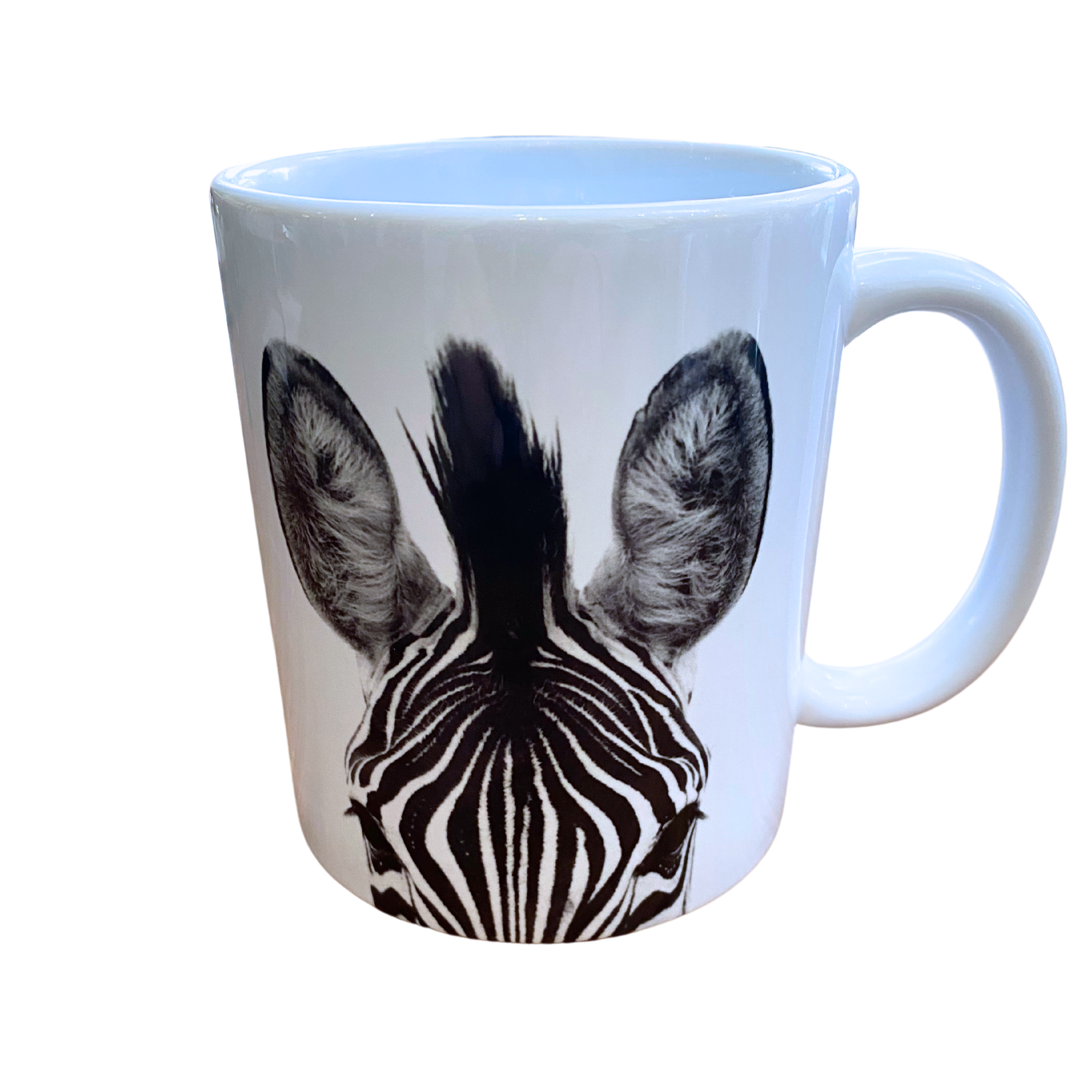 Black & White Zulu Nyala Branded Wildlife Coffee Mugs