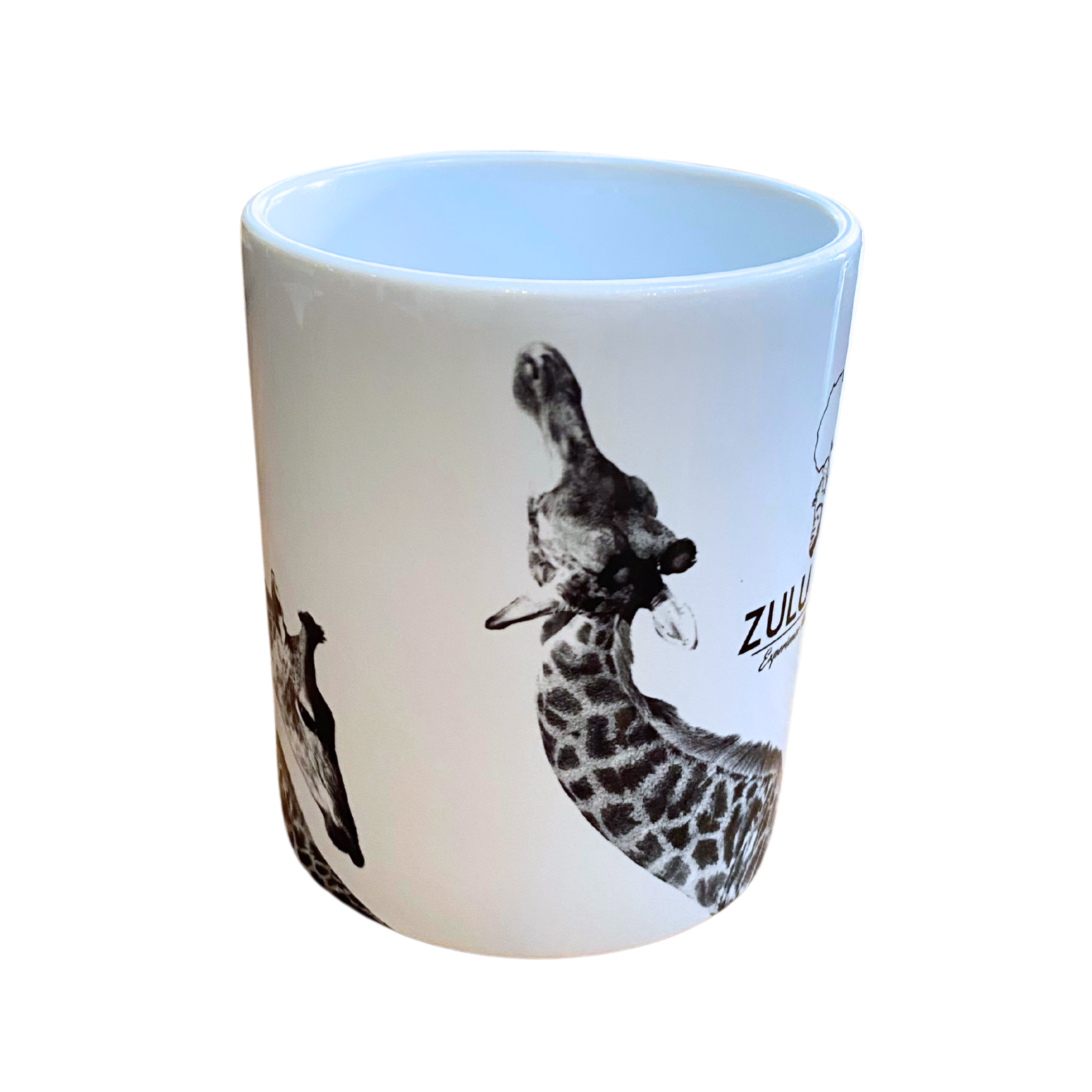 Black & White Zulu Nyala Branded Wildlife Coffee Mugs