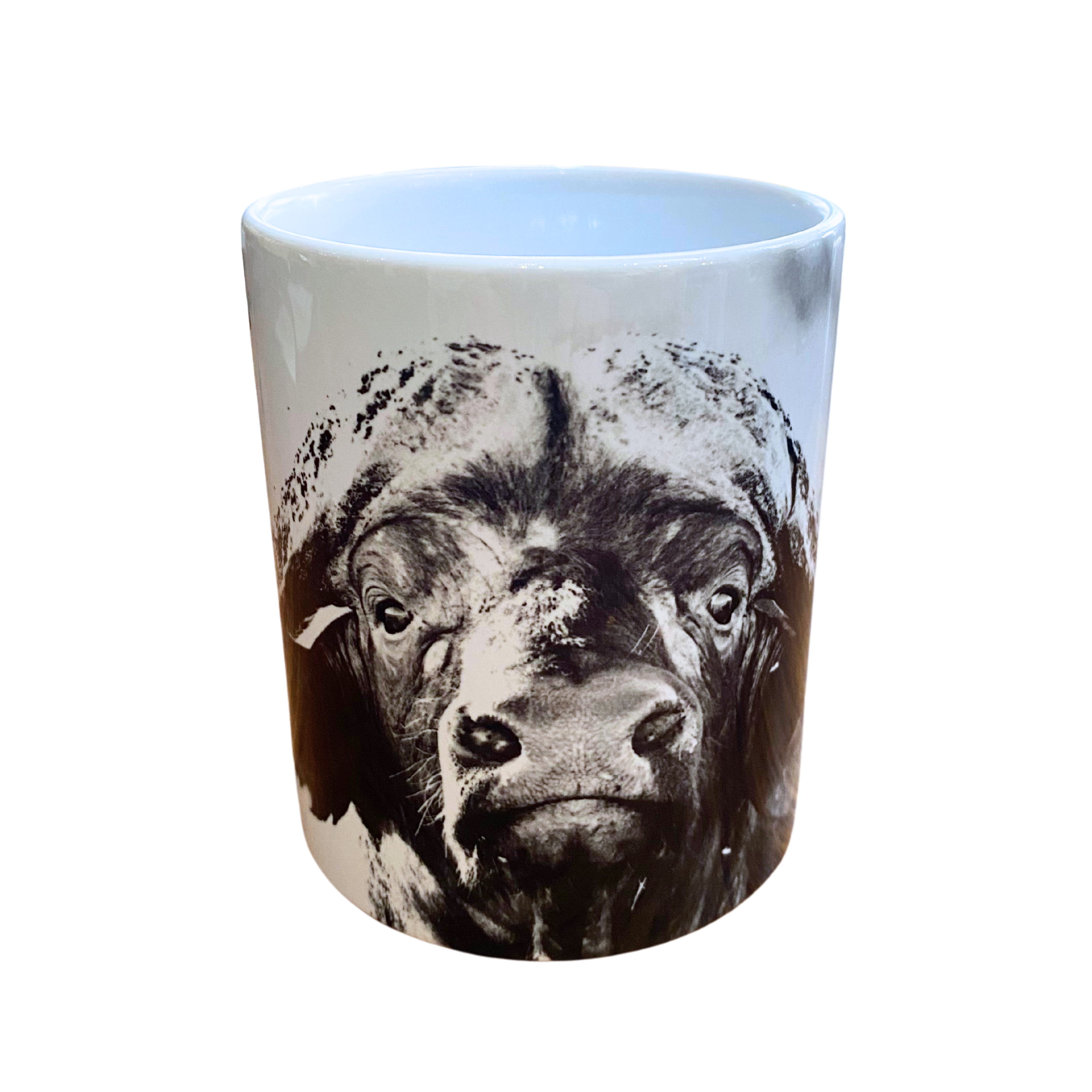 Black & White Zulu Nyala Branded Wildlife Coffee Mugs