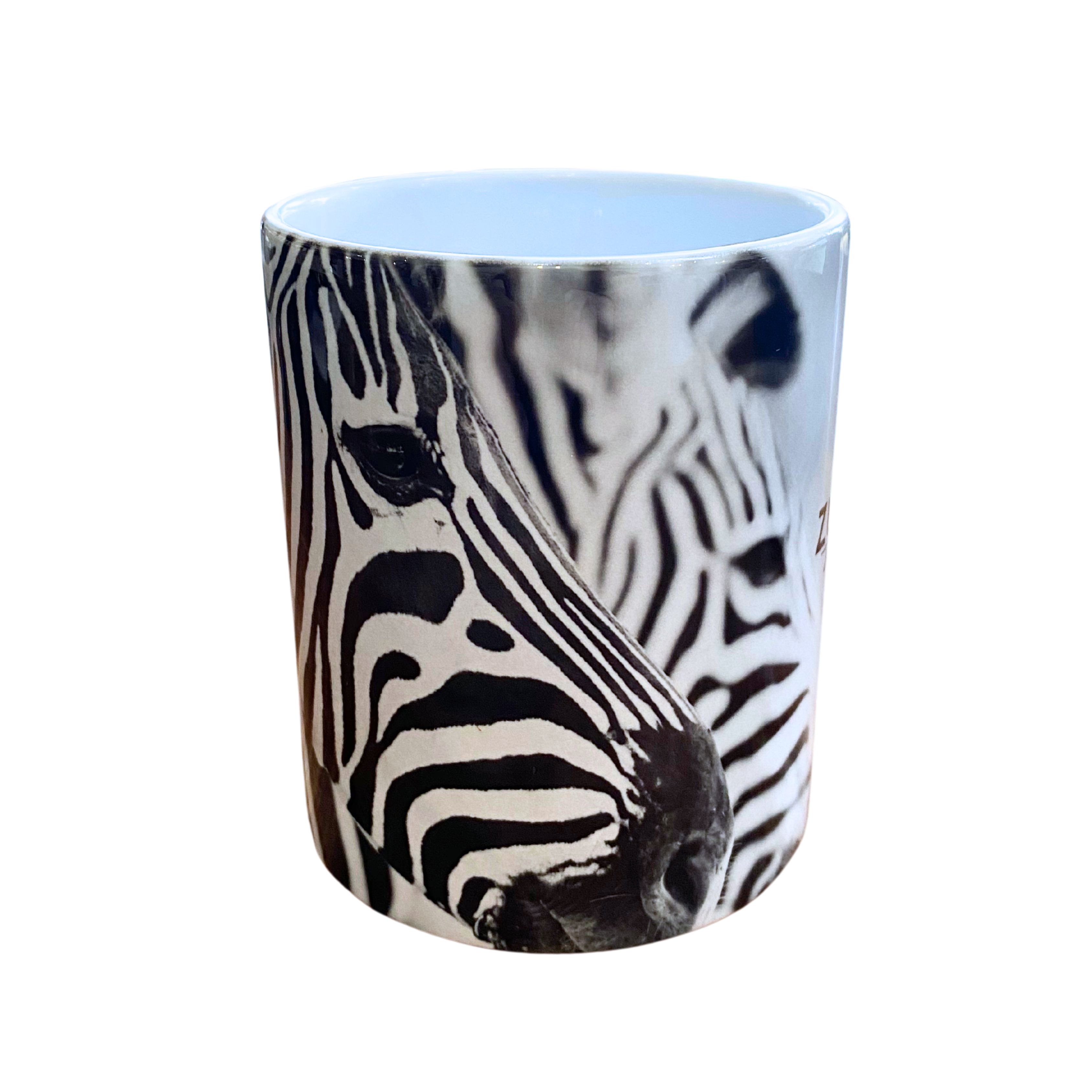 Black & White Zulu Nyala Branded Wildlife Coffee Mugs