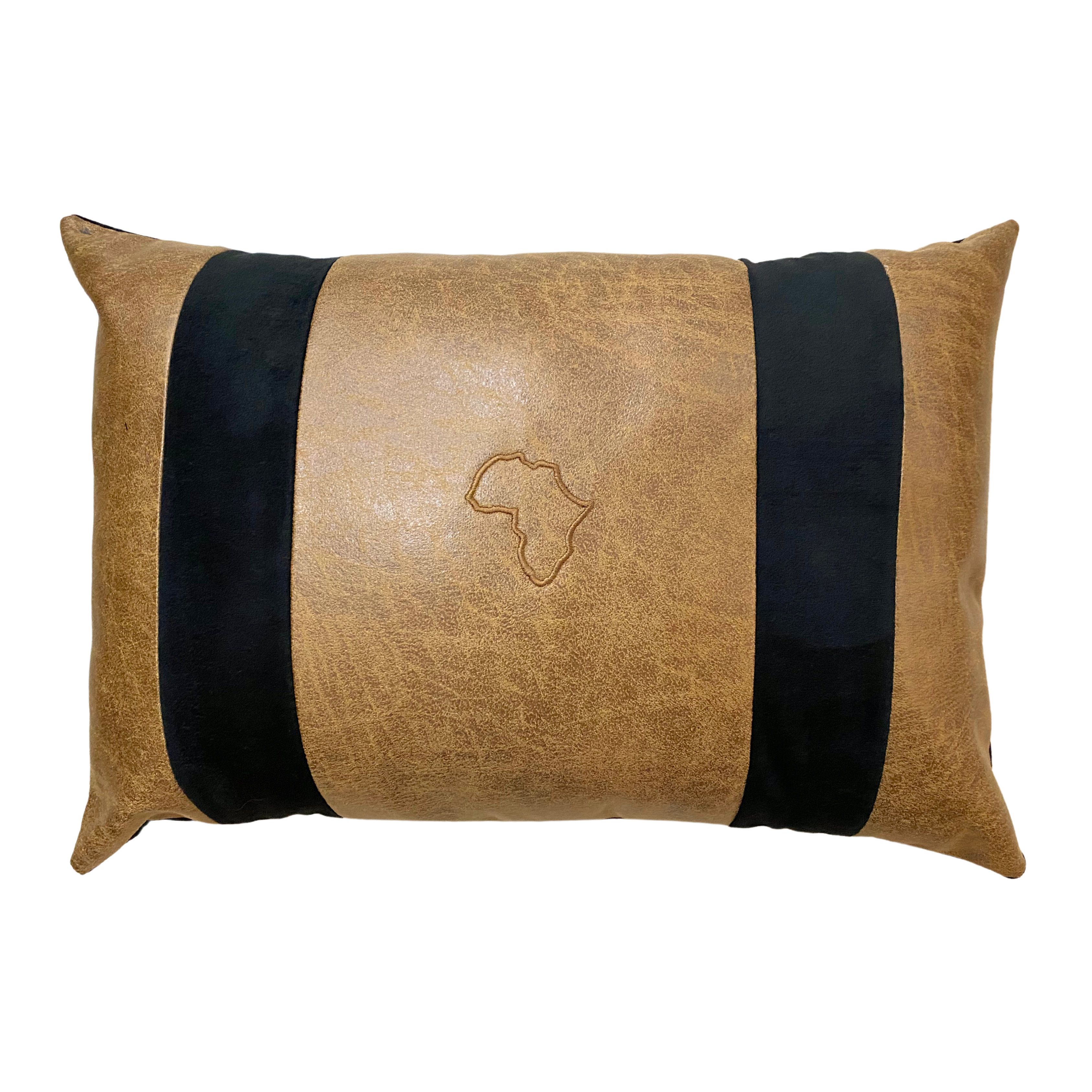 Savannah Cushion Cover  (64x42) (Black & Brown)