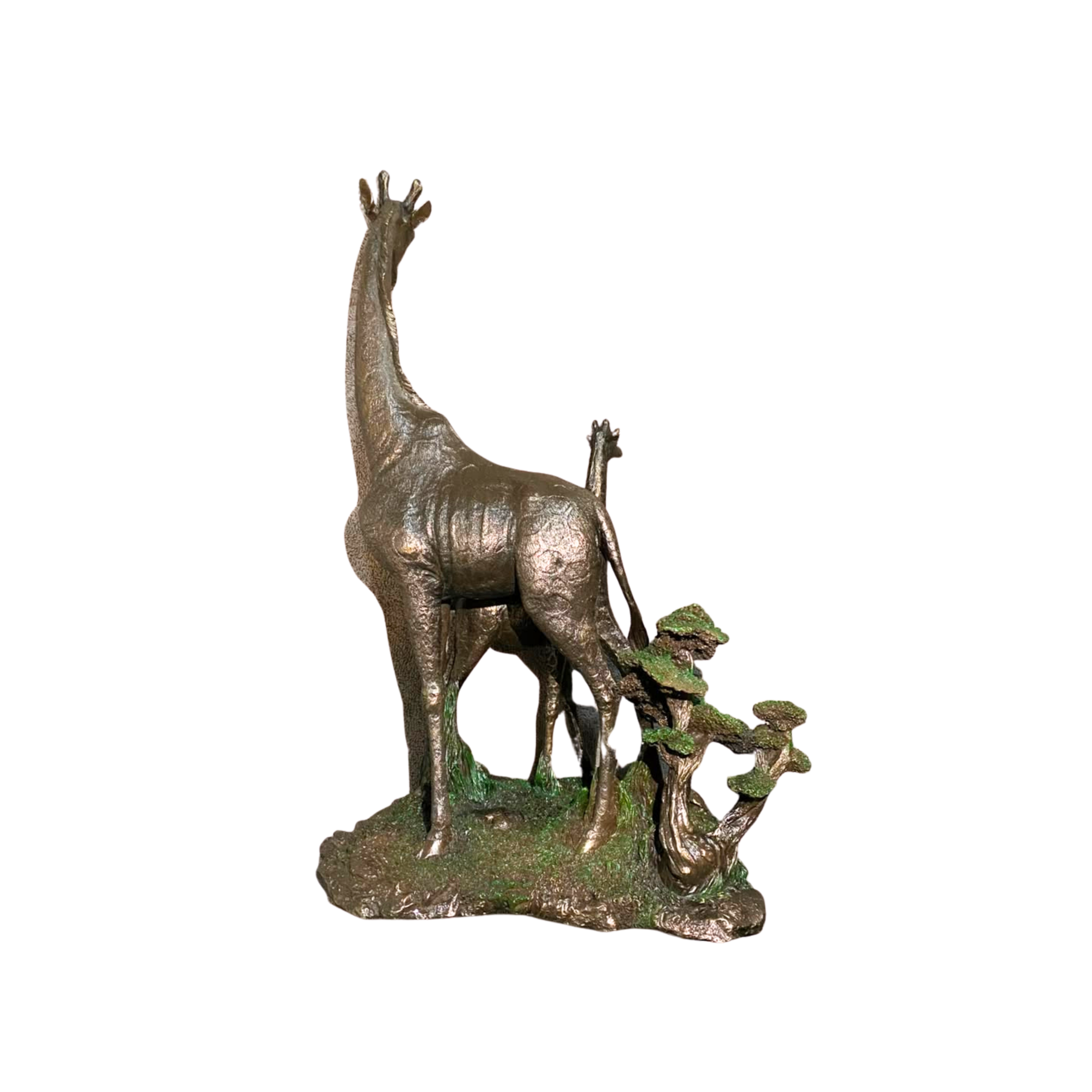 Giraffe & Baby Bronze Statue - Twiga