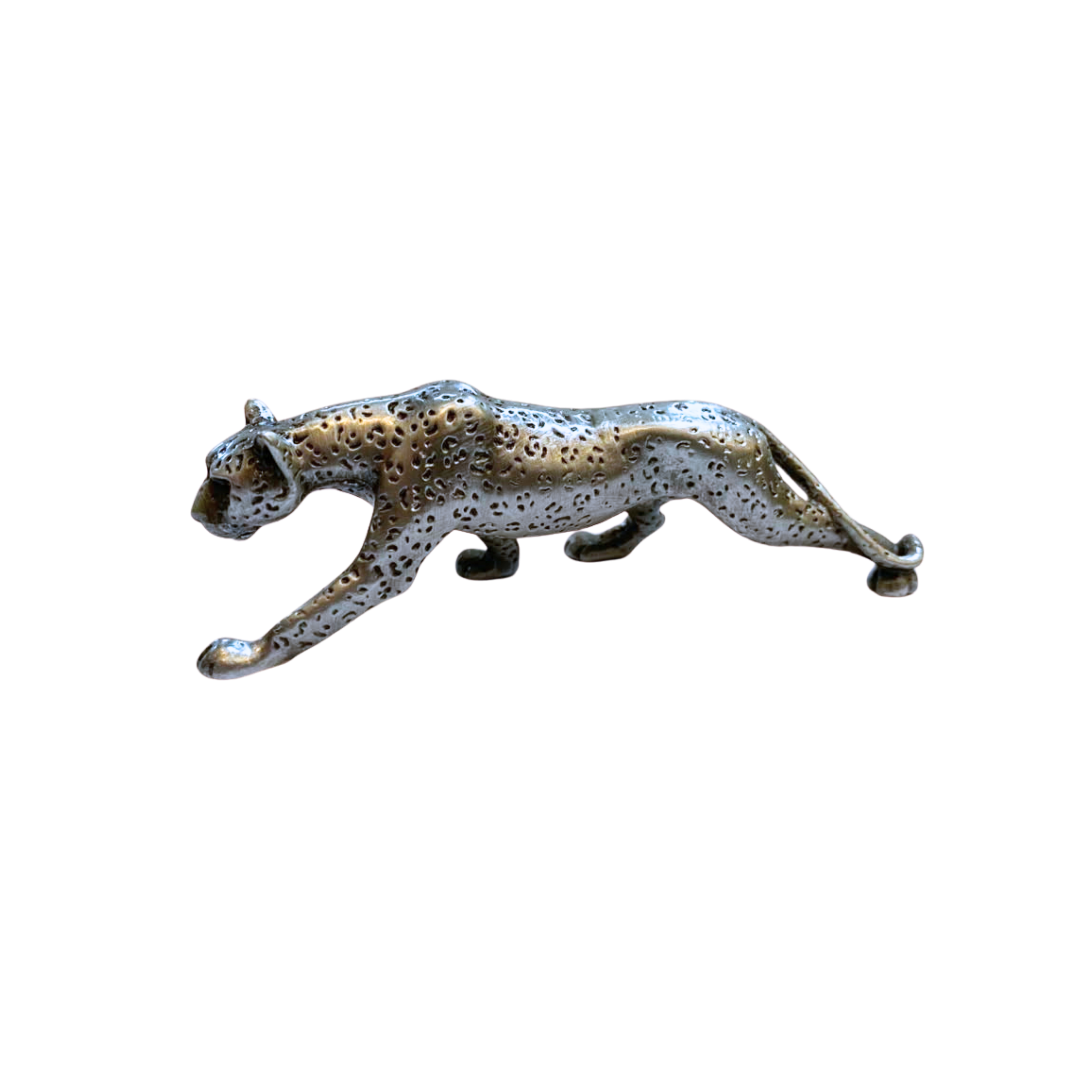 Pewter Leopard Sculpture