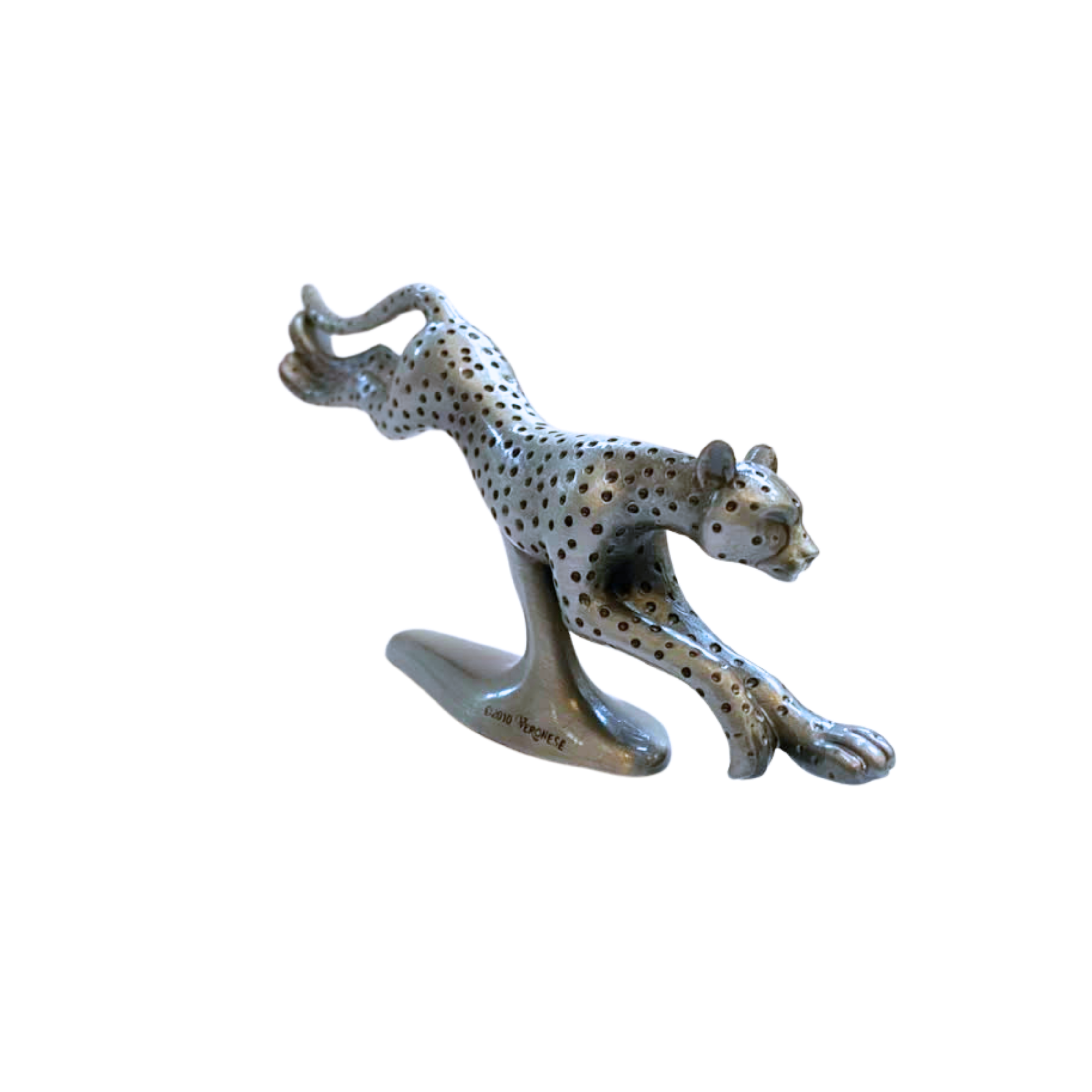 Pewter Cheetah Sculpture