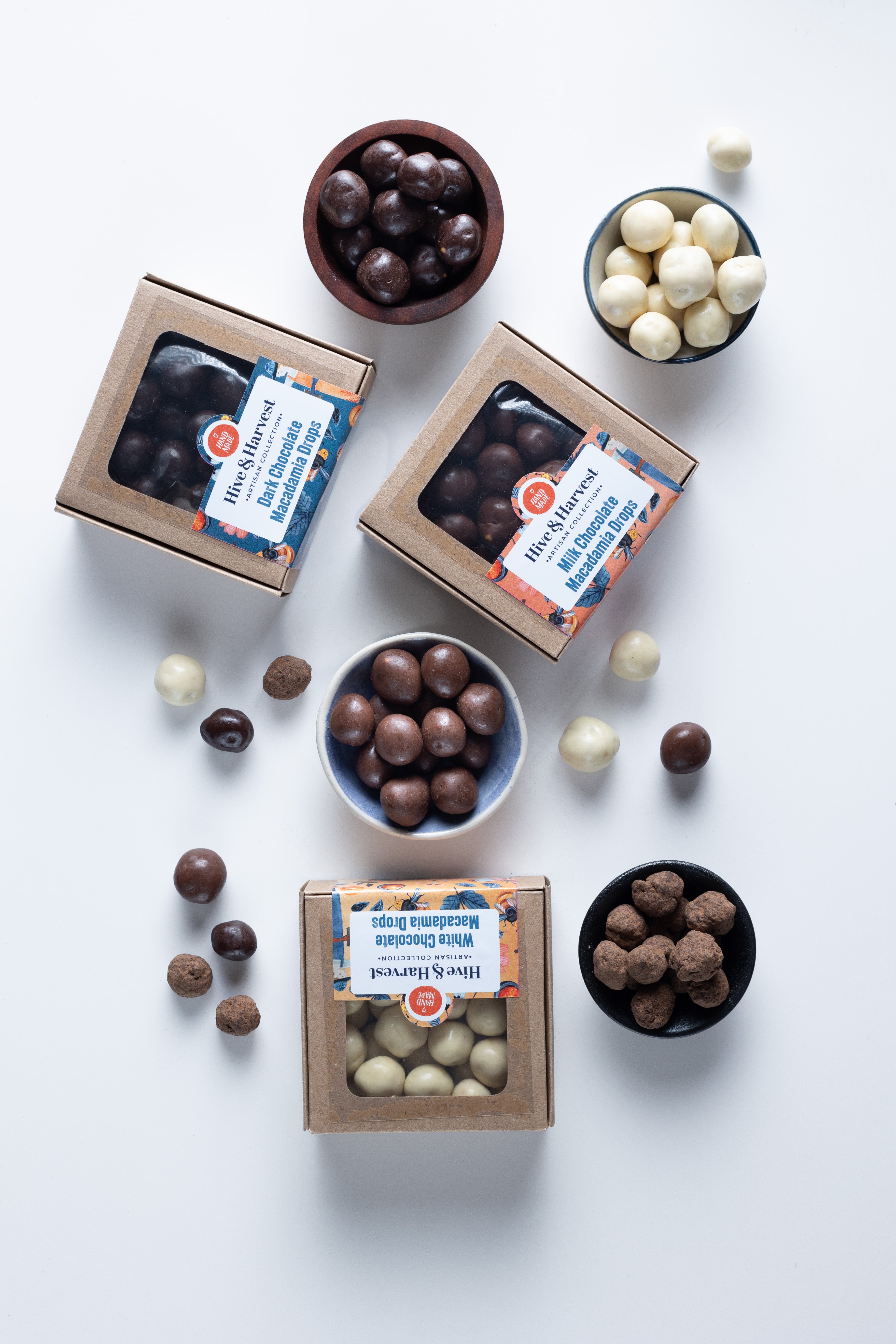 Handmade Macadamia Nut Chocolate Drops