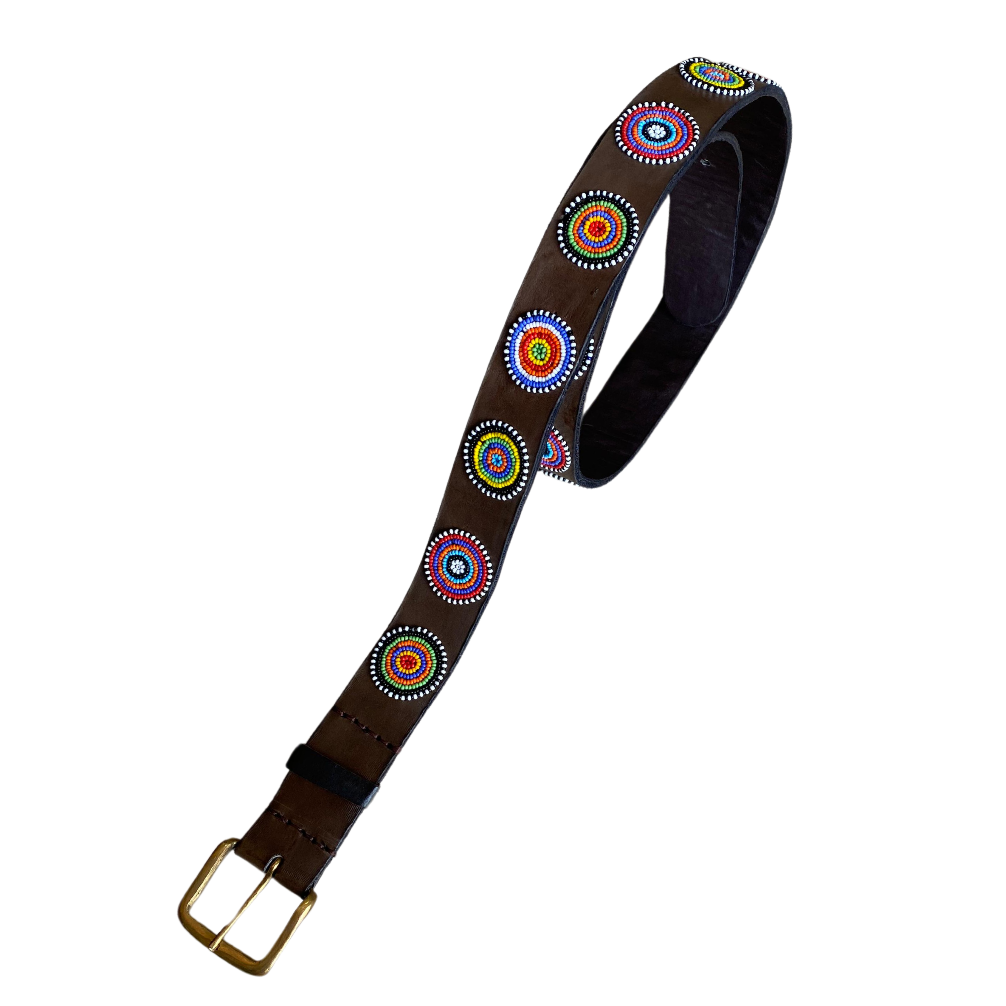 Candy - Colourful Beaded Leather Belt