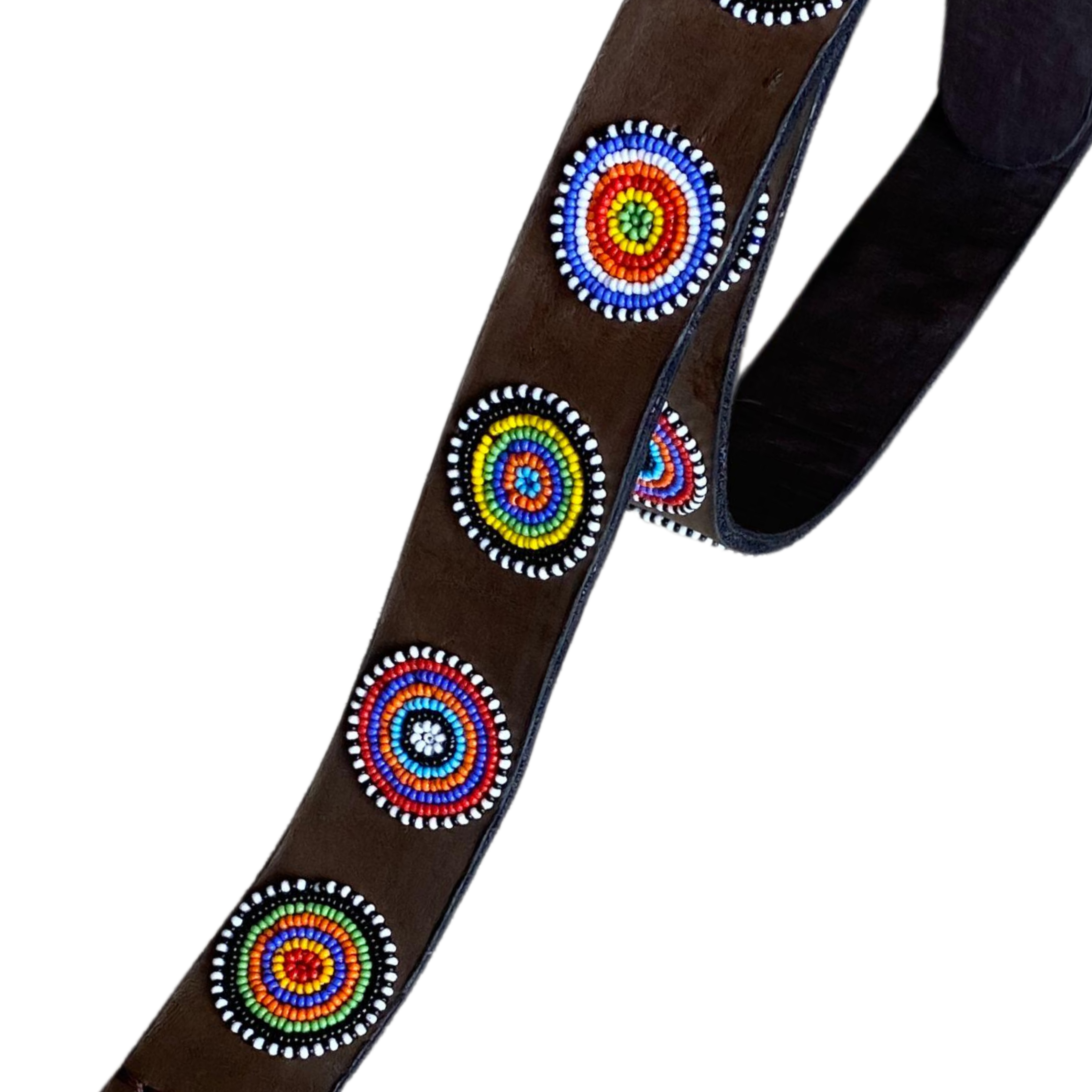 Candy - Colourful Beaded Leather Belt