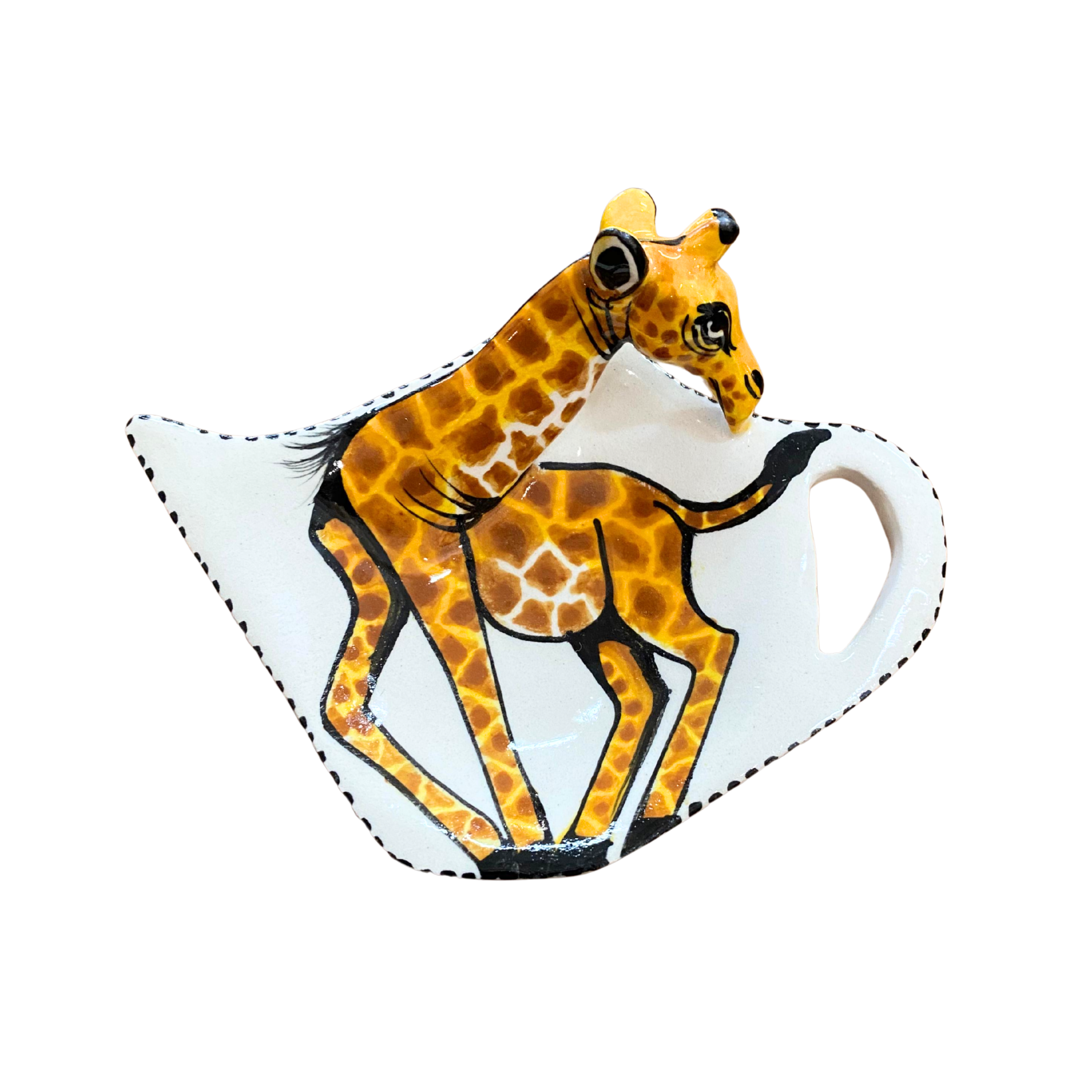 Ceramic Giraffe Teabag Holder