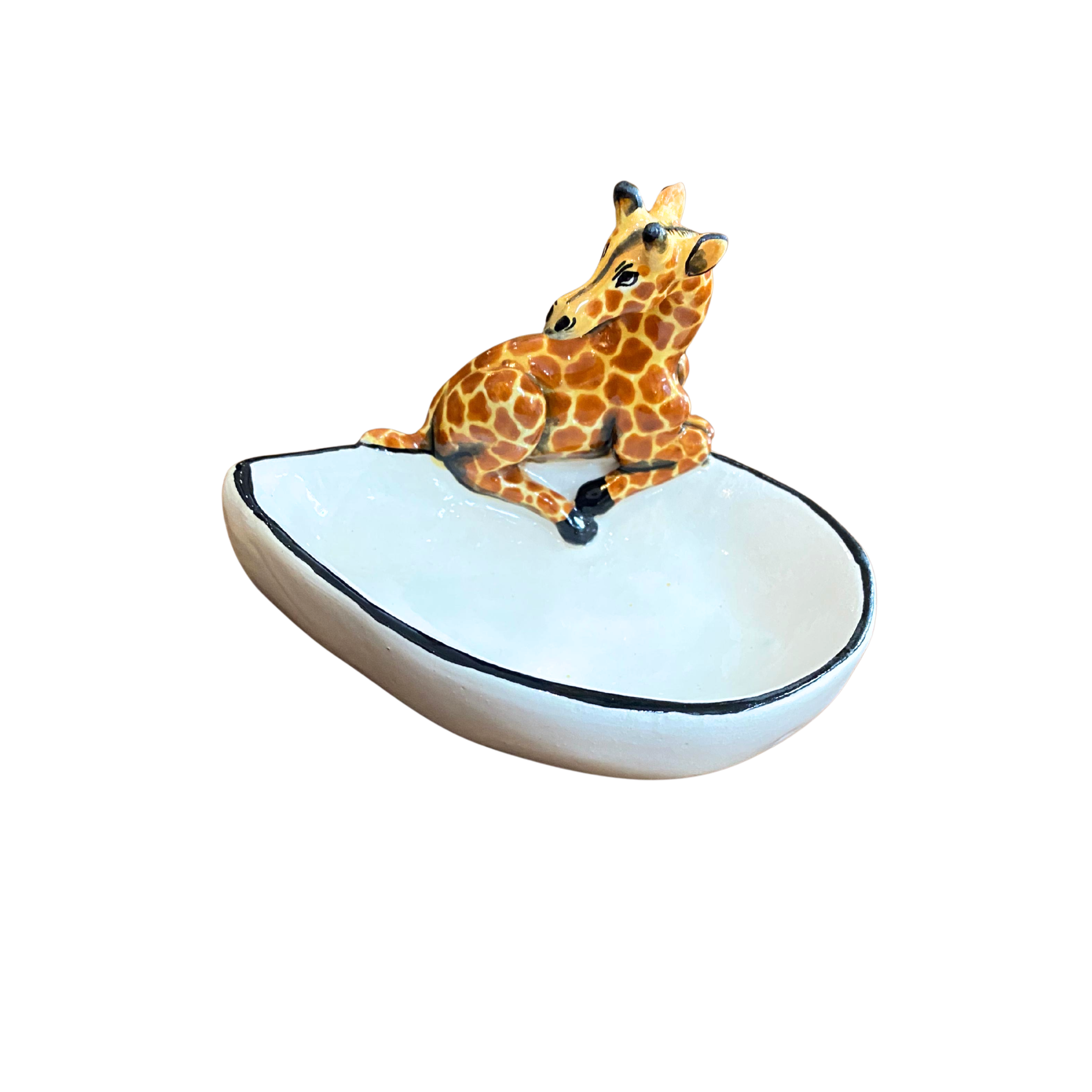 Ceramic Giraffe Teabag Holder