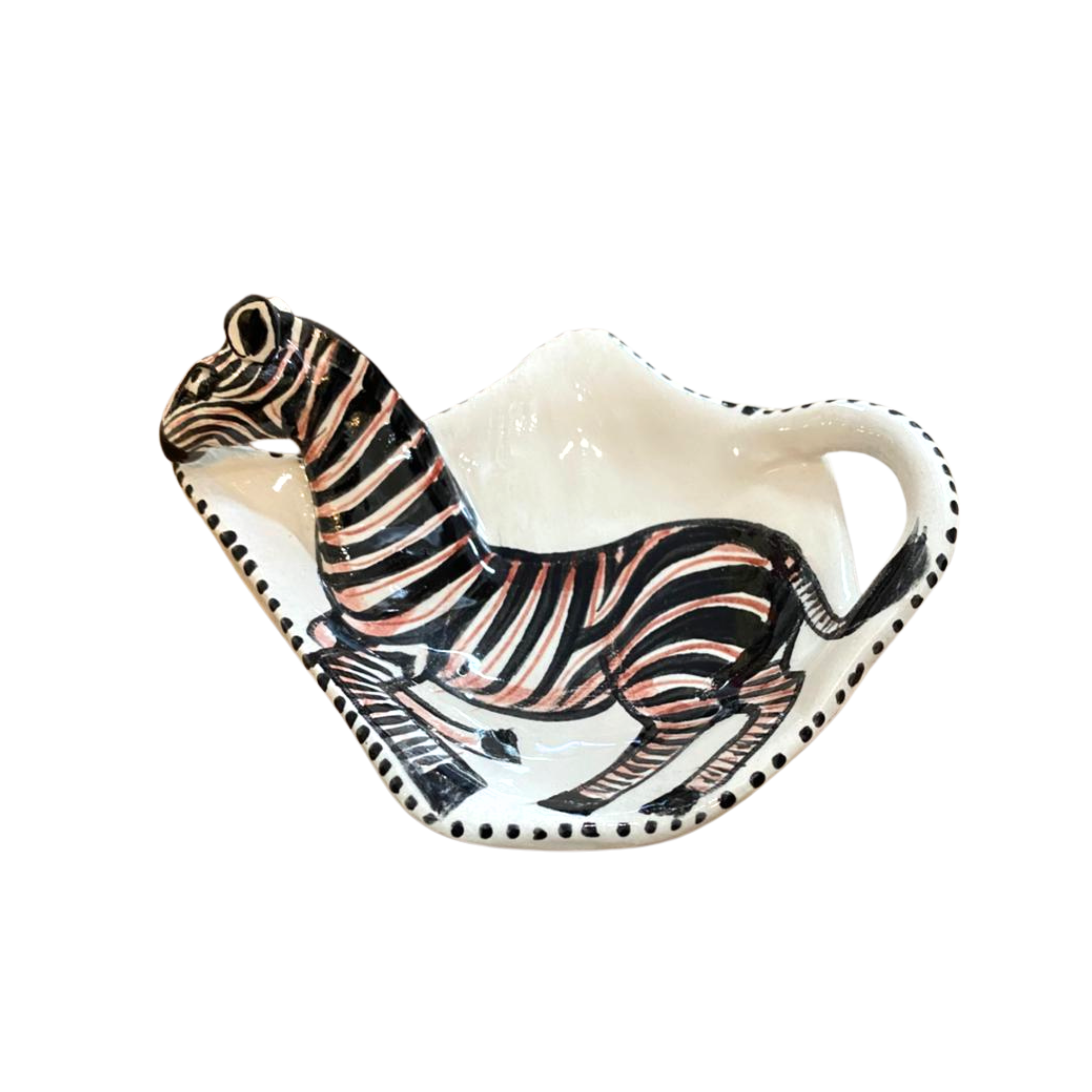 Ceramic Zebra Teabag Holder