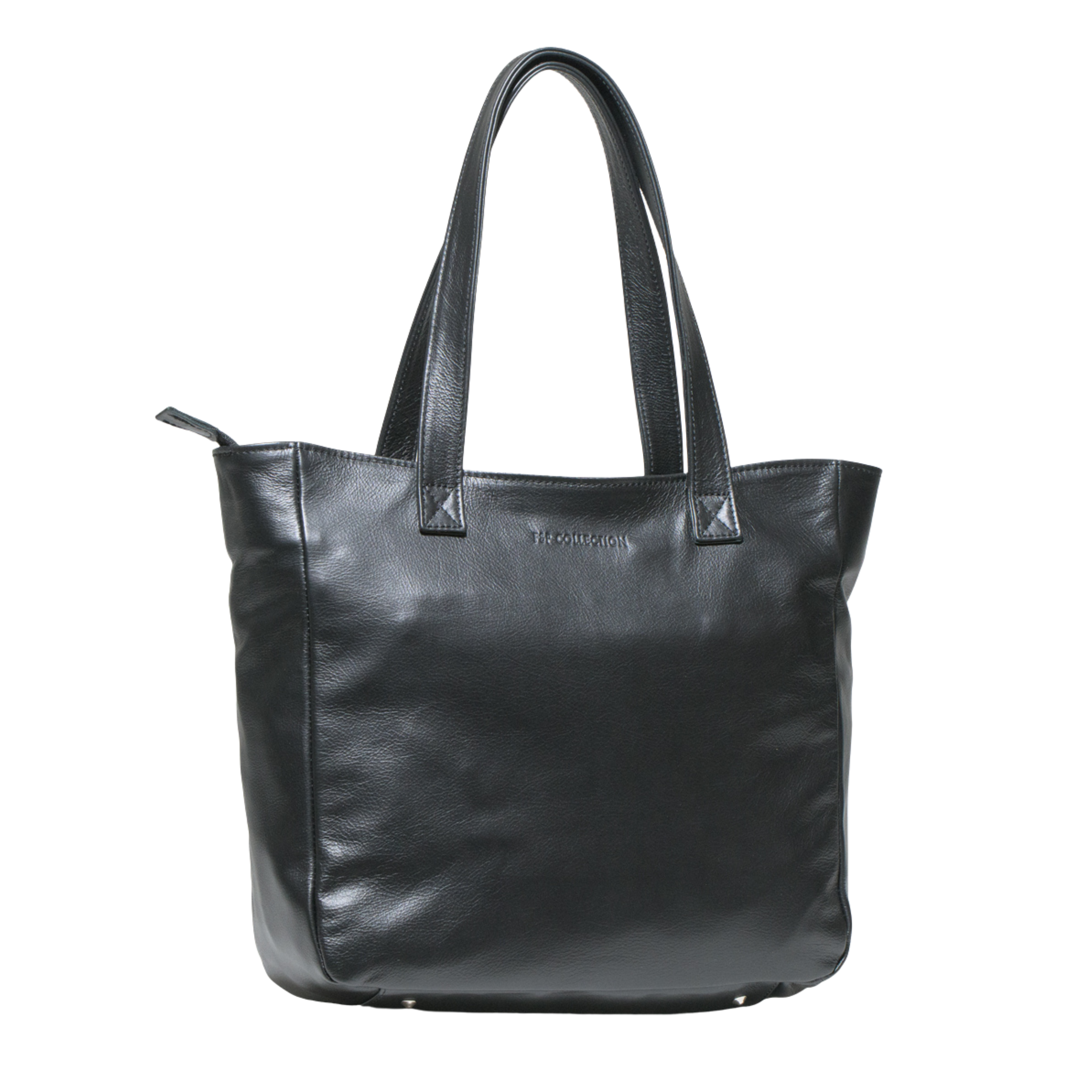 Zebra Skin Leather Tote Handbag - Charlene Mane & Tassle