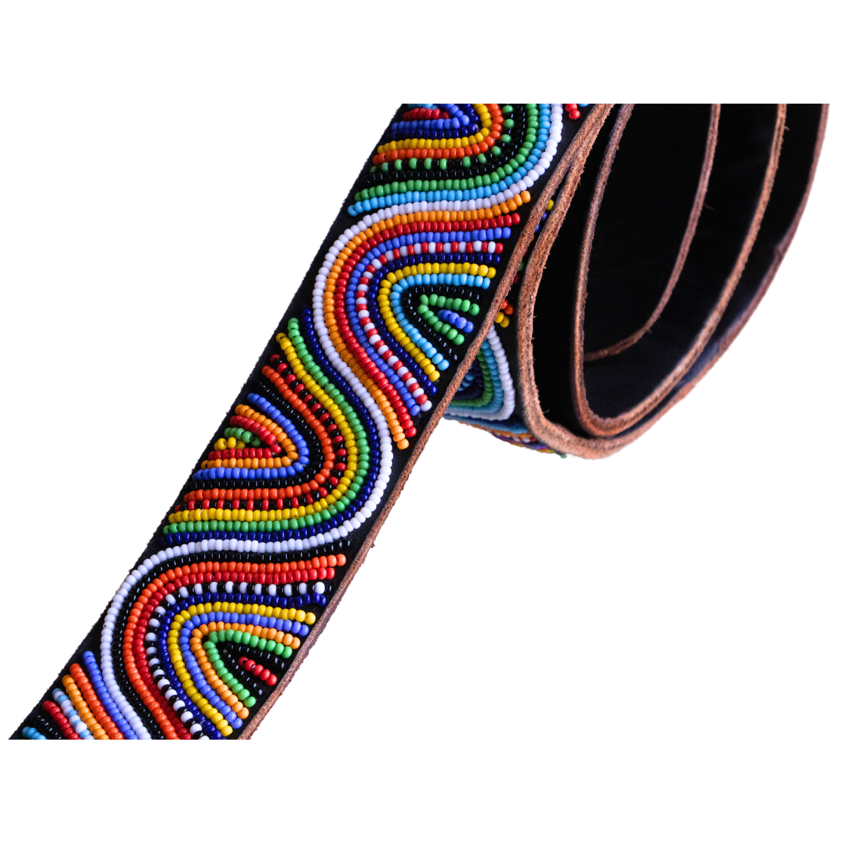 Wandile - Colourful Beaded Leather Belt