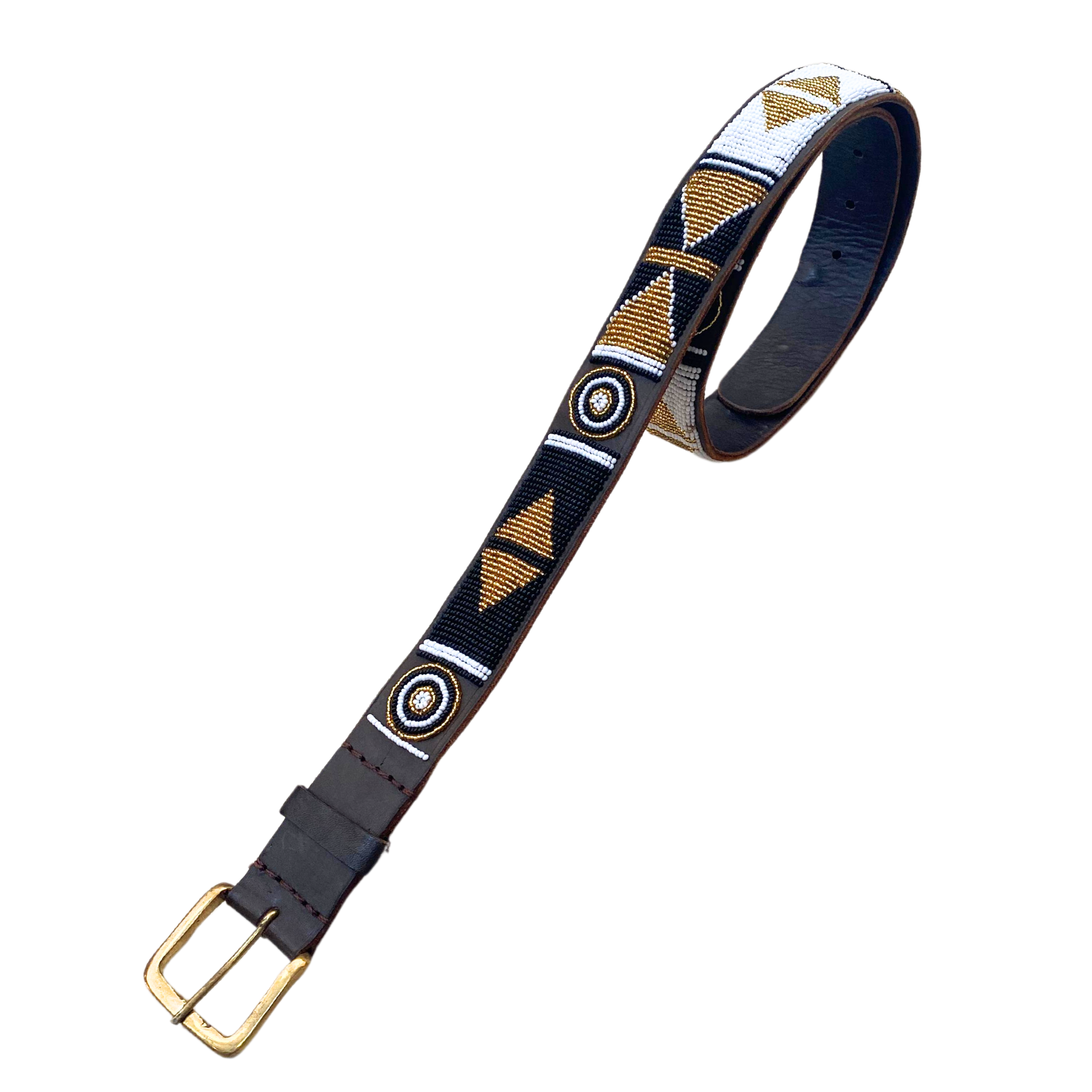 Hlengiwe - Colourful Beaded Leather Belt