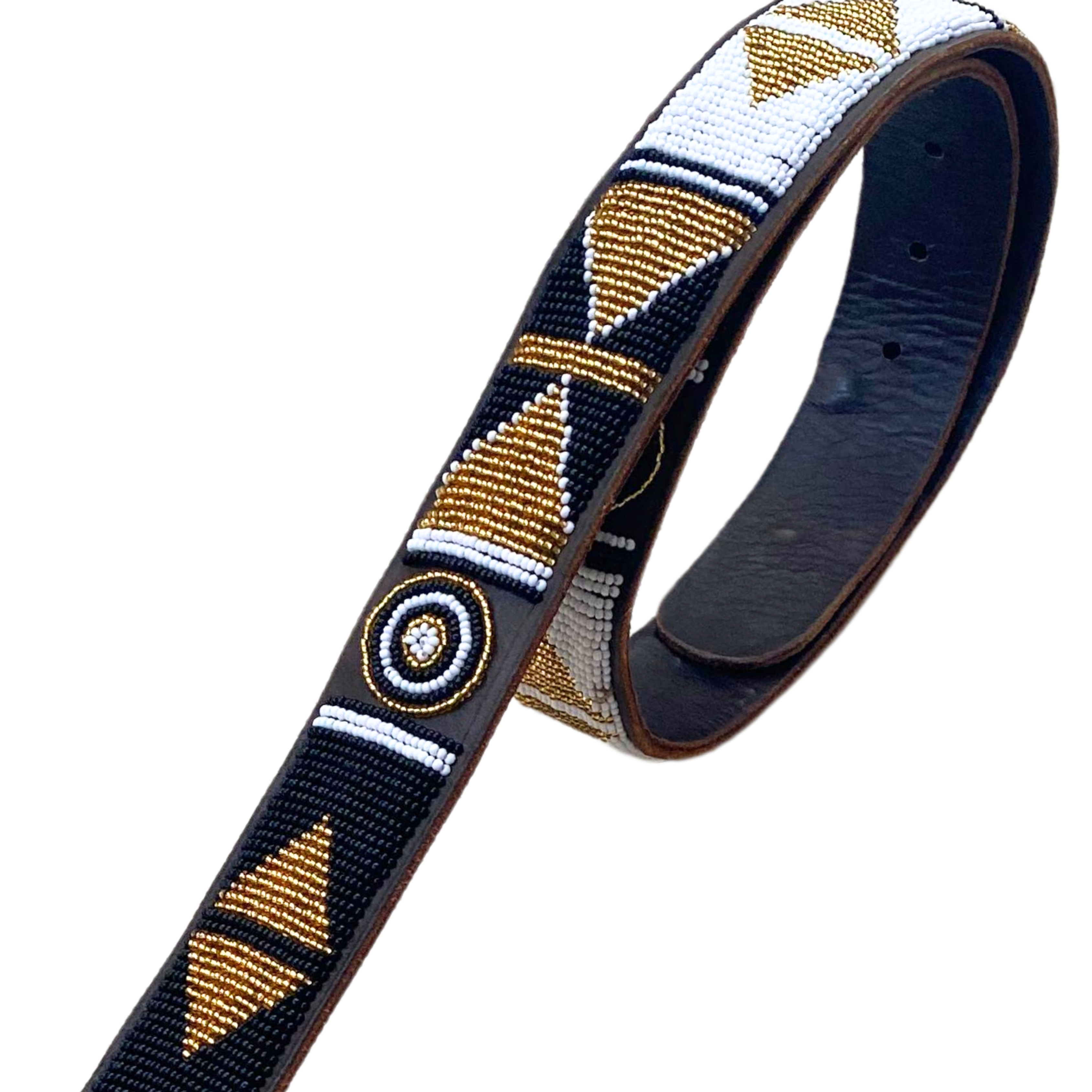 Hlengiwe - Colourful Beaded Leather Belt