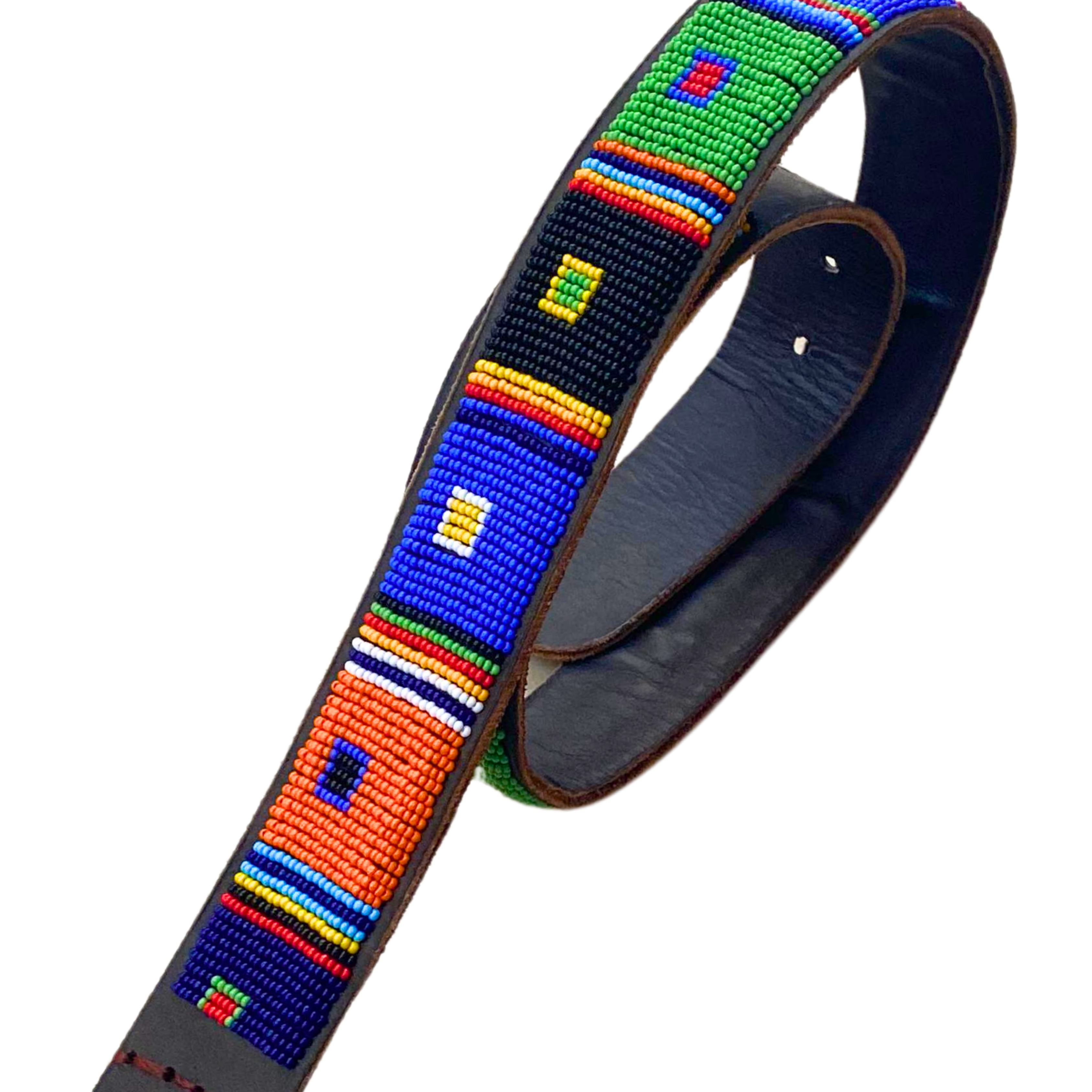 Anele - Colourful Beaded Leather Belt