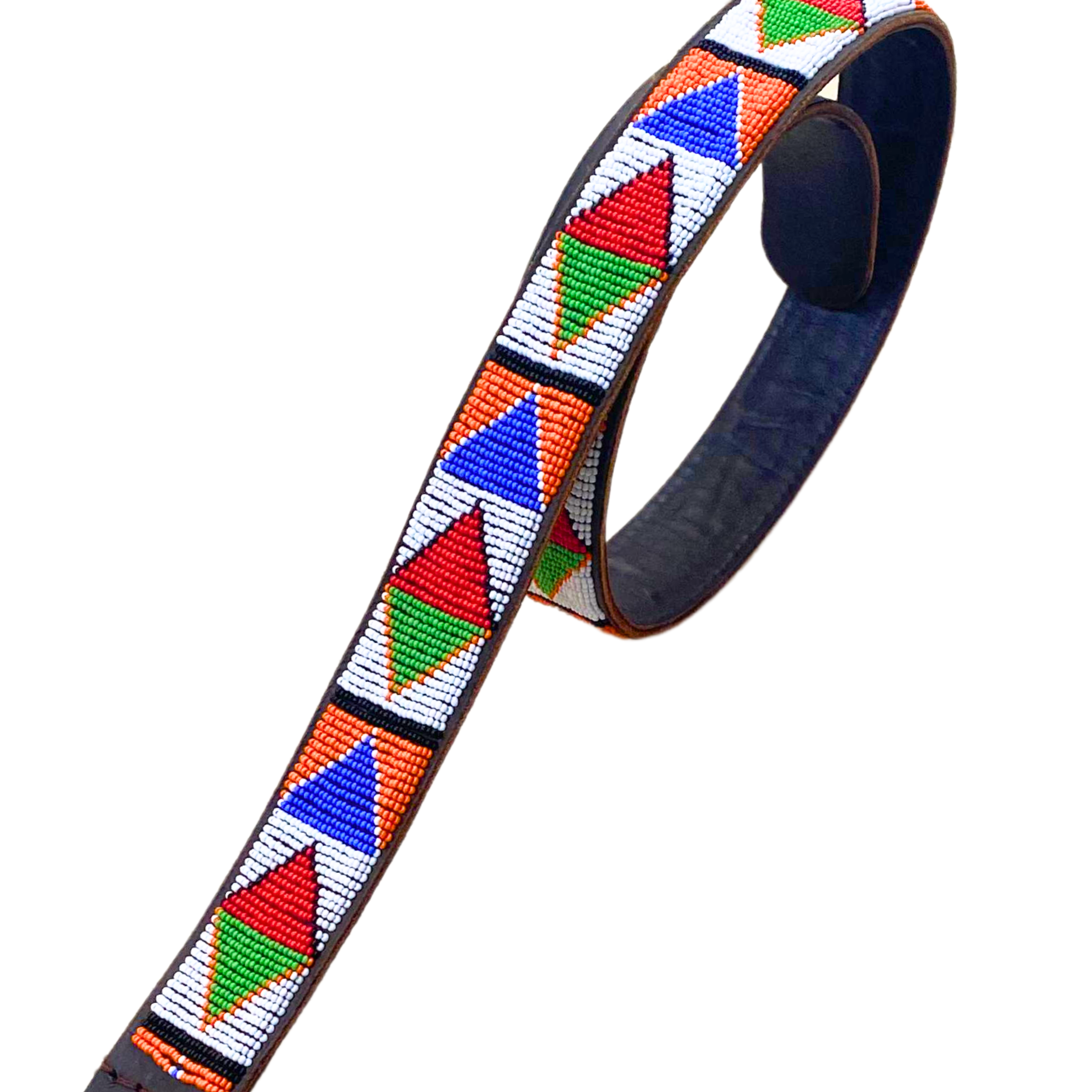 Bheki - Colourful Beaded Leather Belt