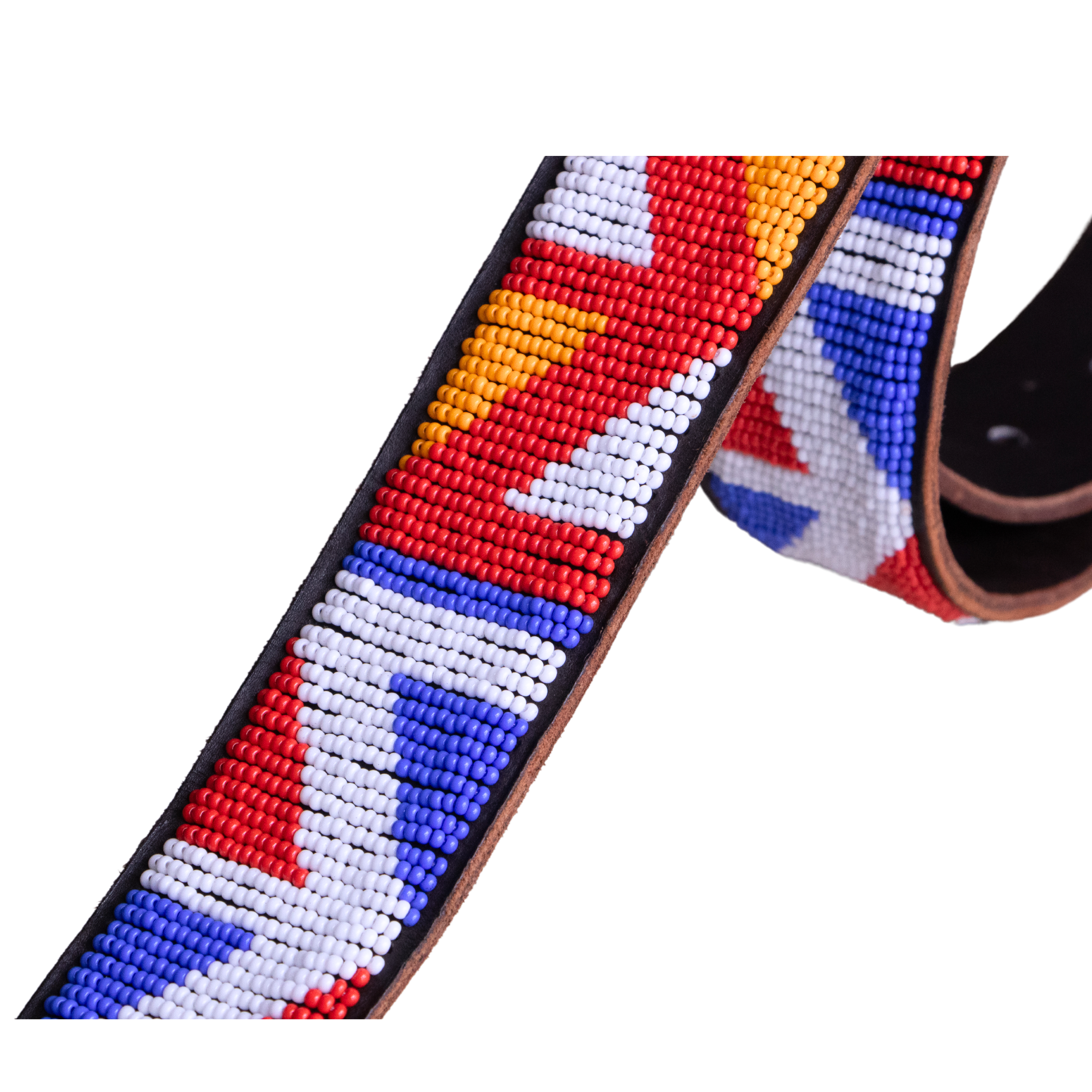 Zanele - Colourful Beaded Leather Belt