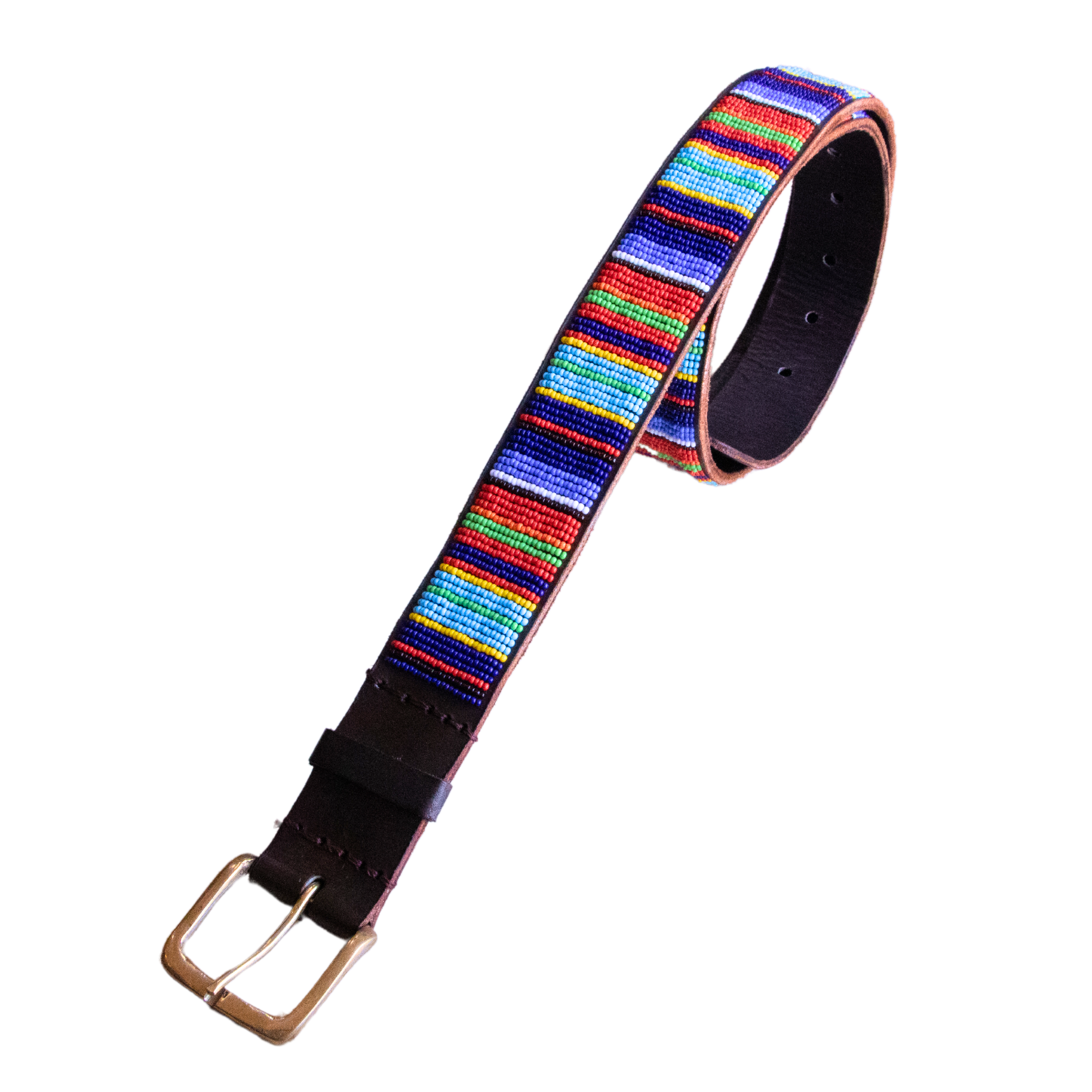 Thando - Colourful Beaded Leather Belt