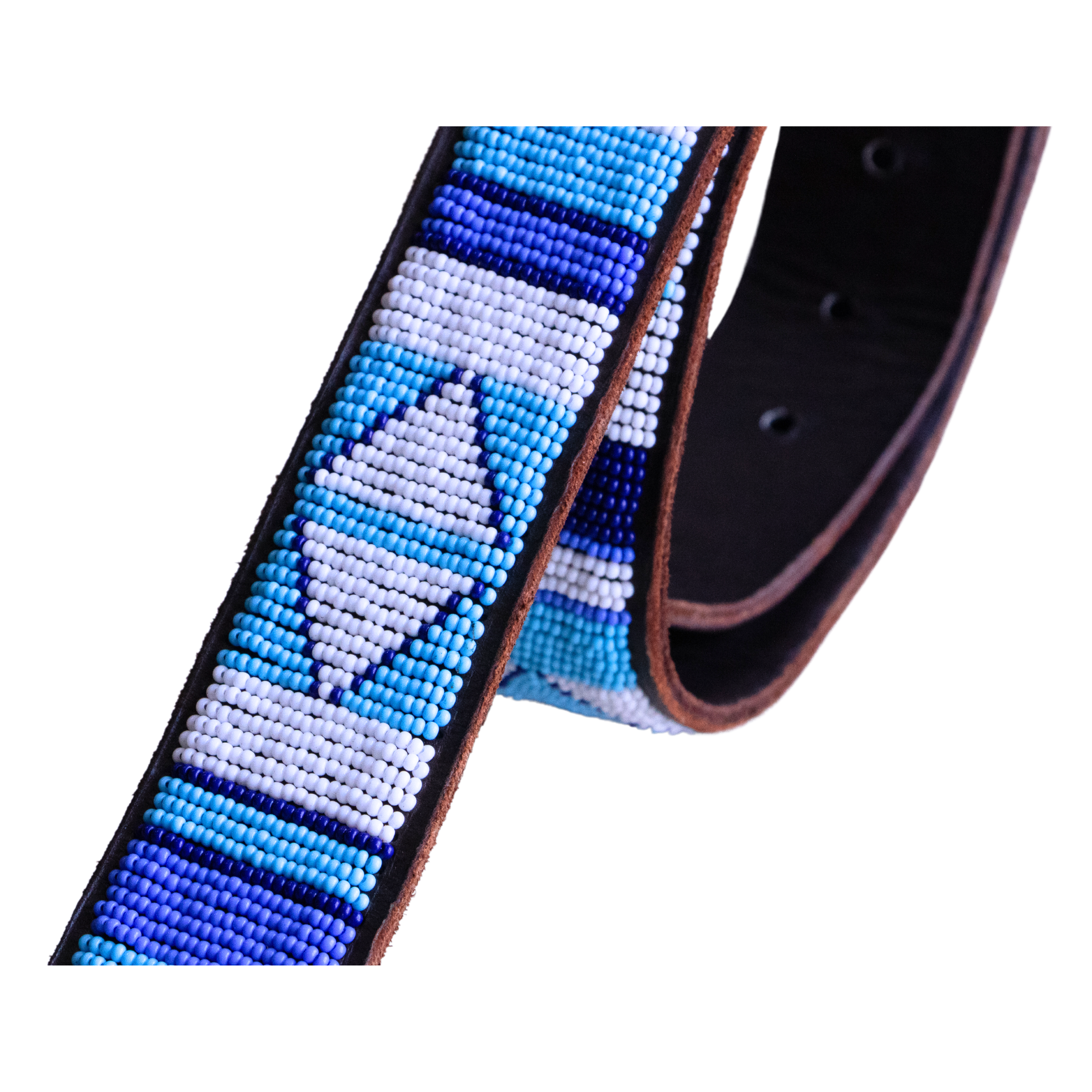 Lebo - Colourful Beaded Leather Belt