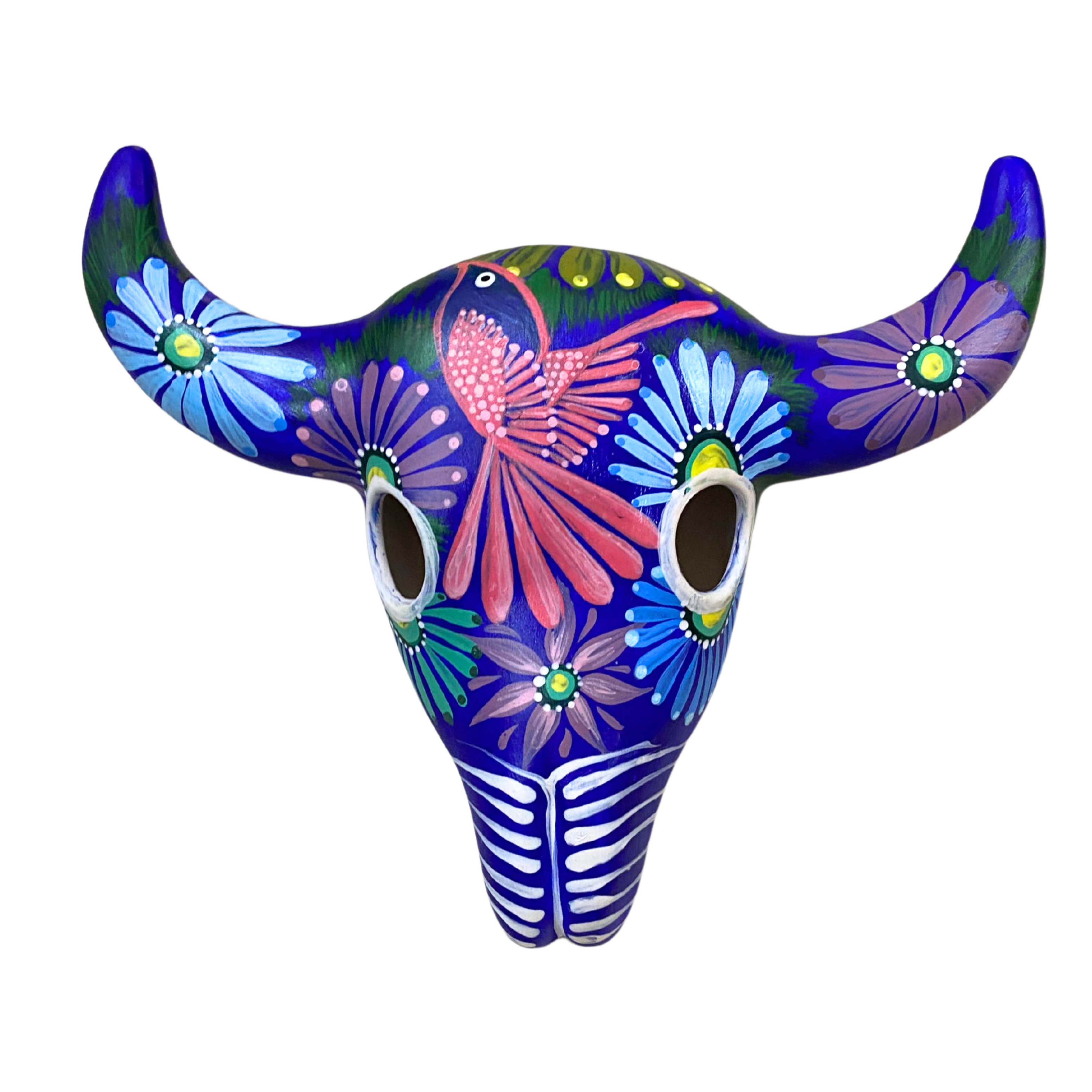 Colourful Painted Ceramic Skulls (Floral)