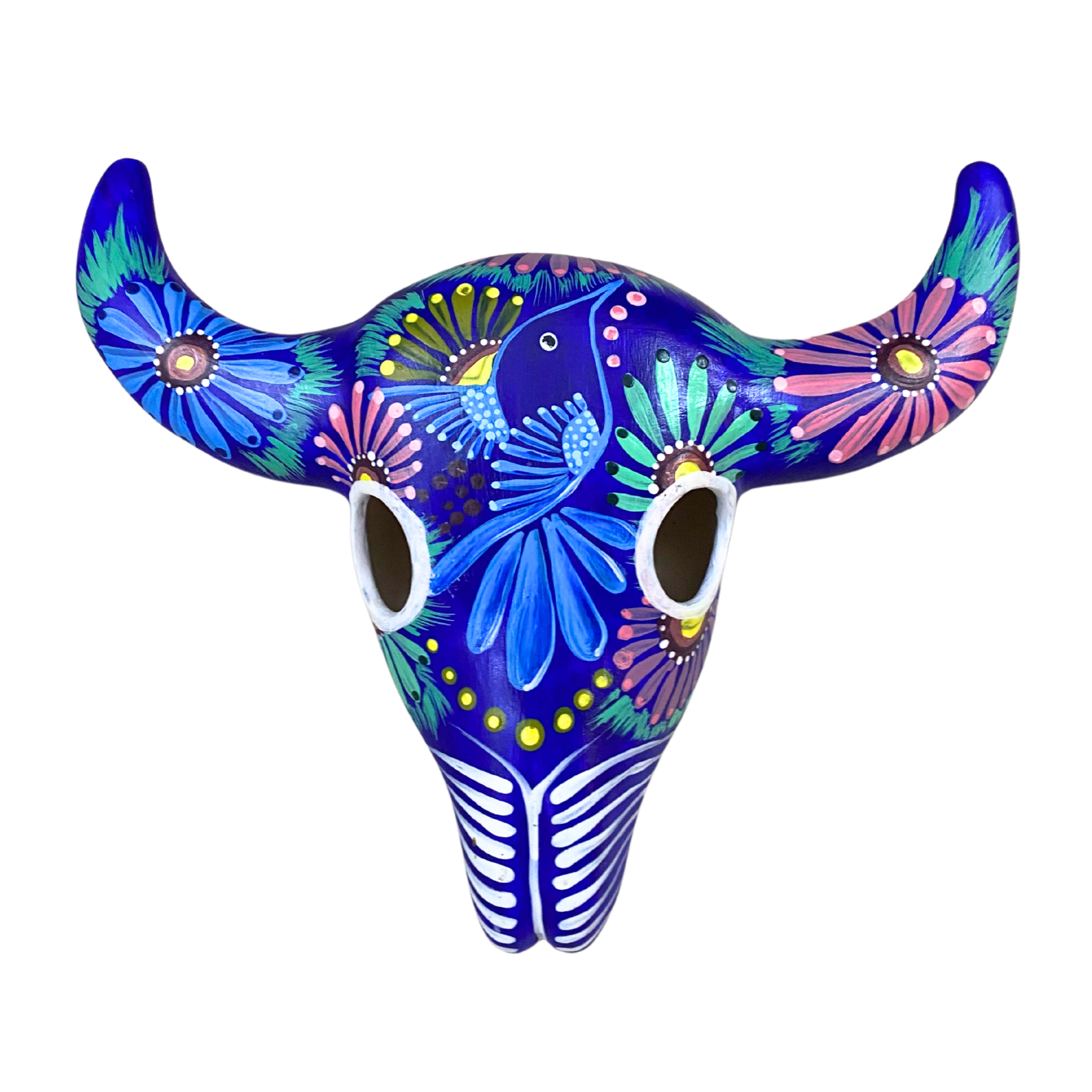 Colourful Painted Ceramic Skulls (Floral)