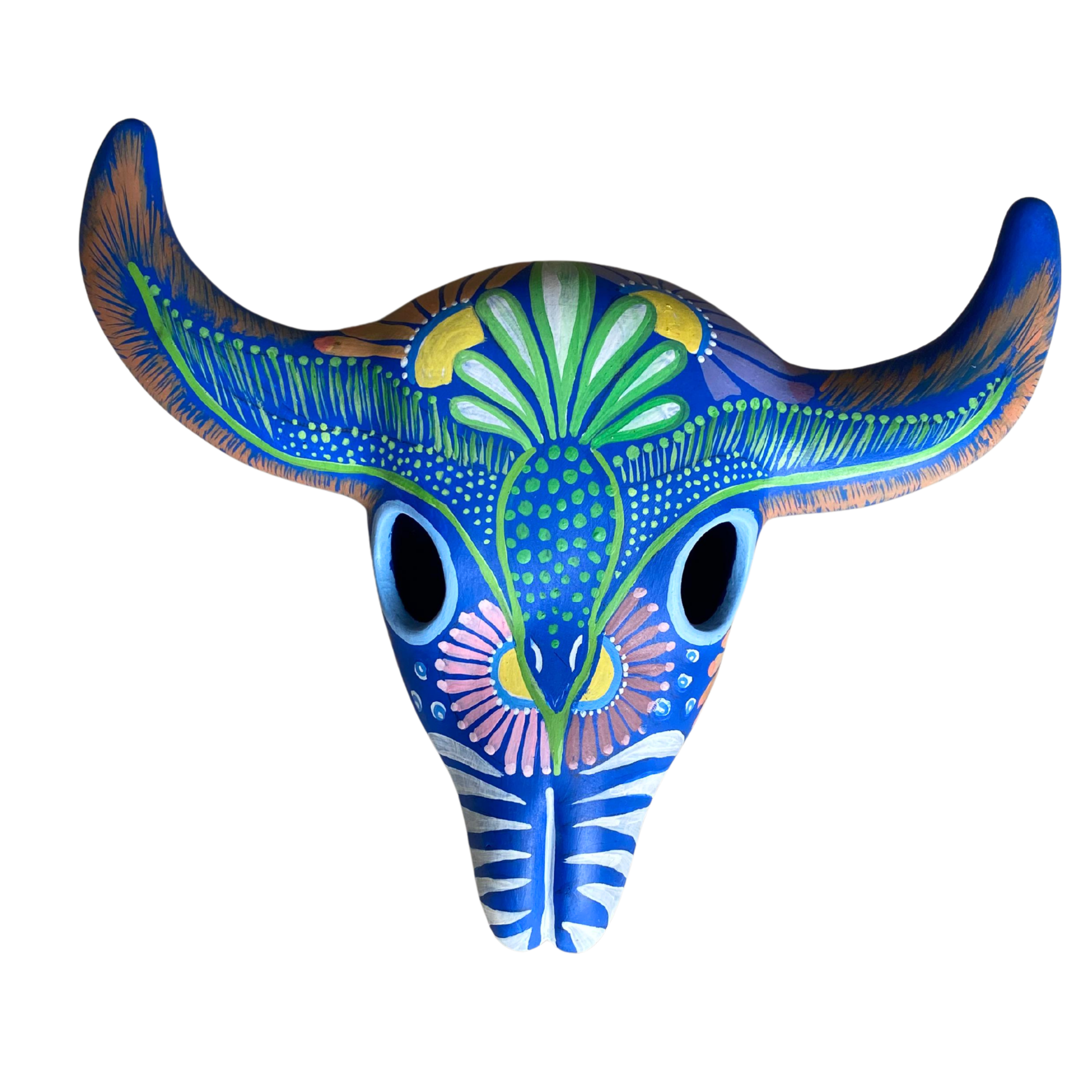 Colourful Painted Ceramic Skulls (Floral)