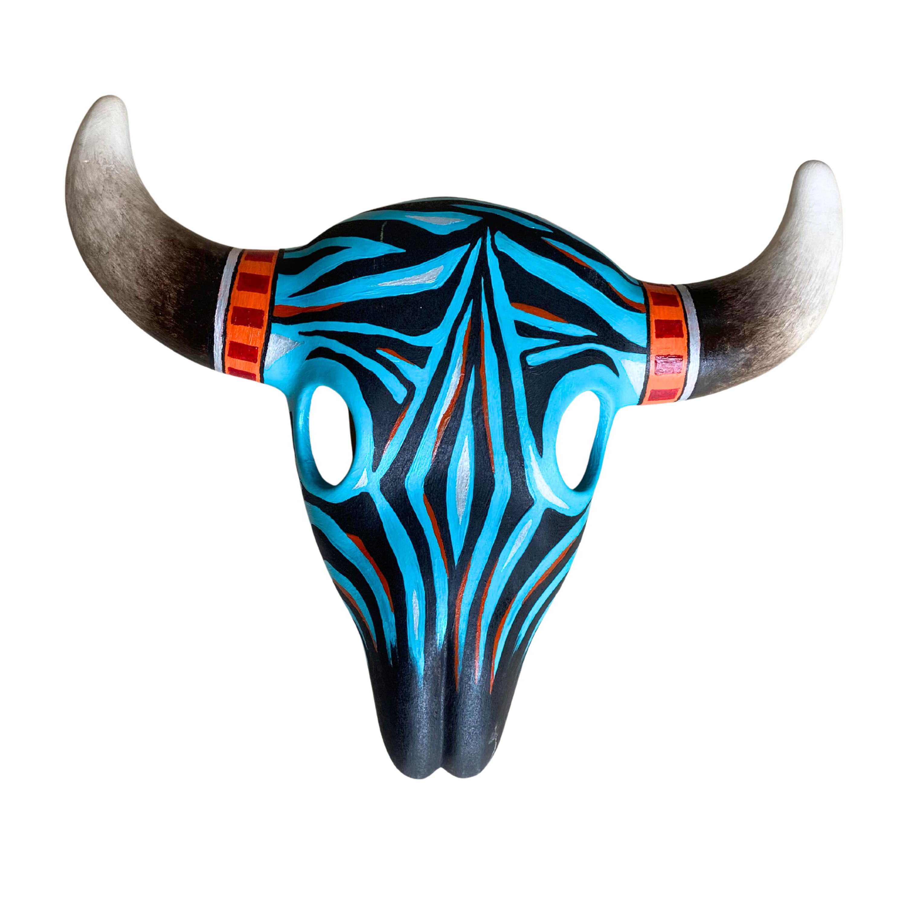 Colourful Painted Ceramic Skulls (Zerba)