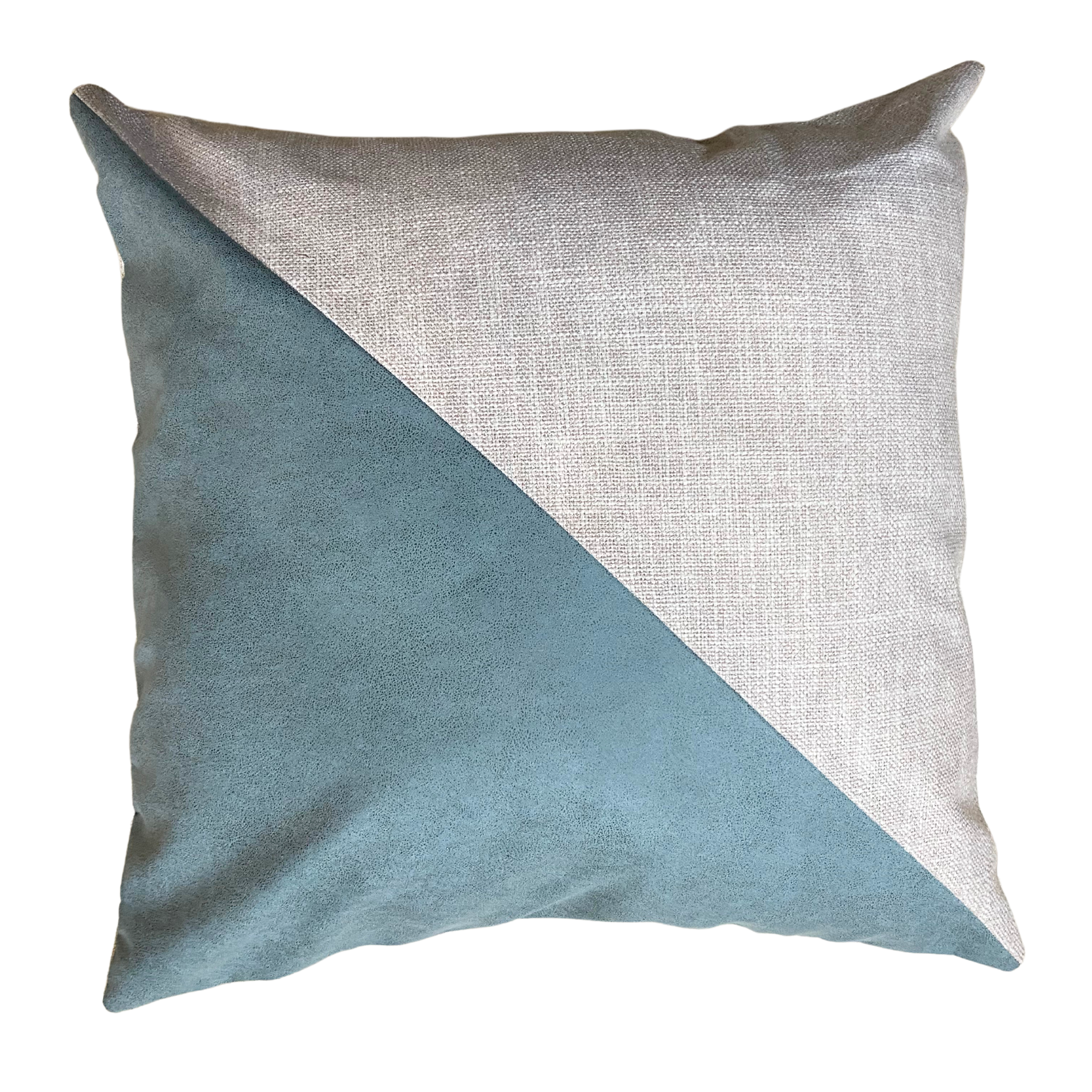 Savannah Triangle Cushion Cover (55x55) (Cream & Turquoise)