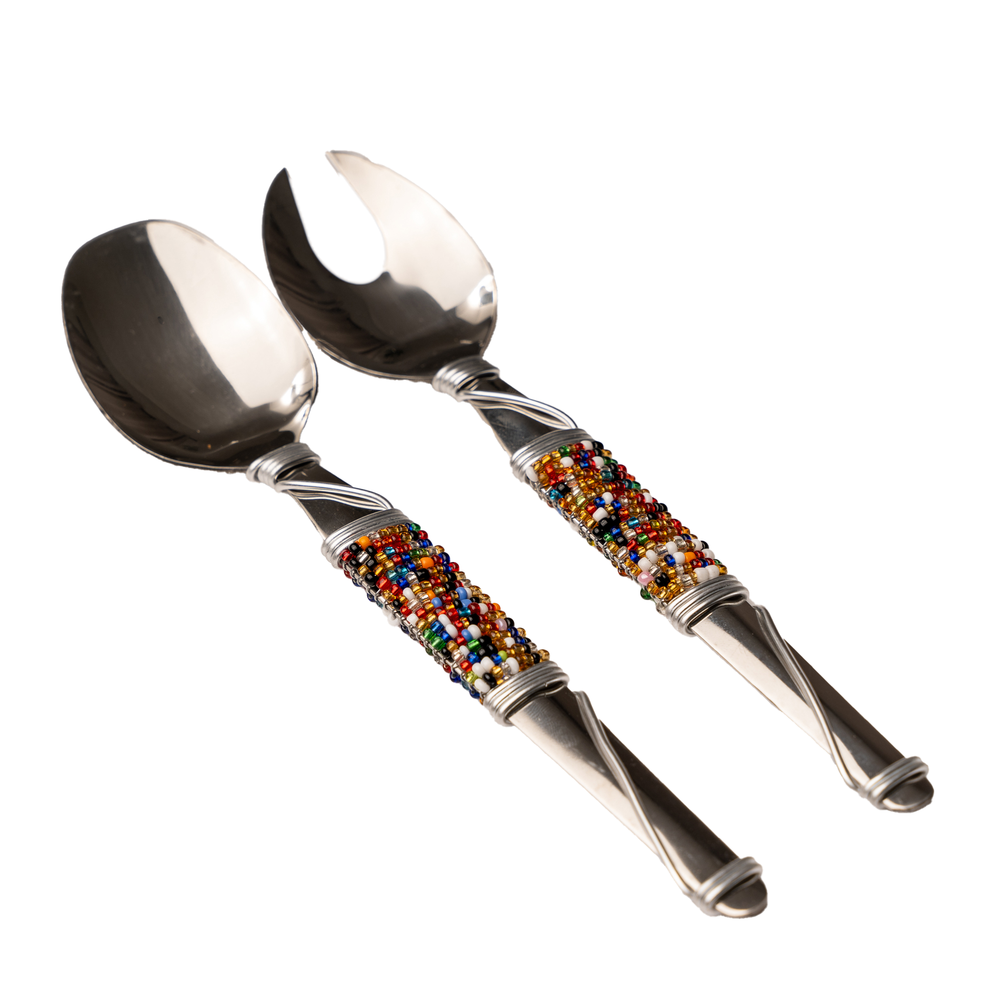 Beaded Salad Servers