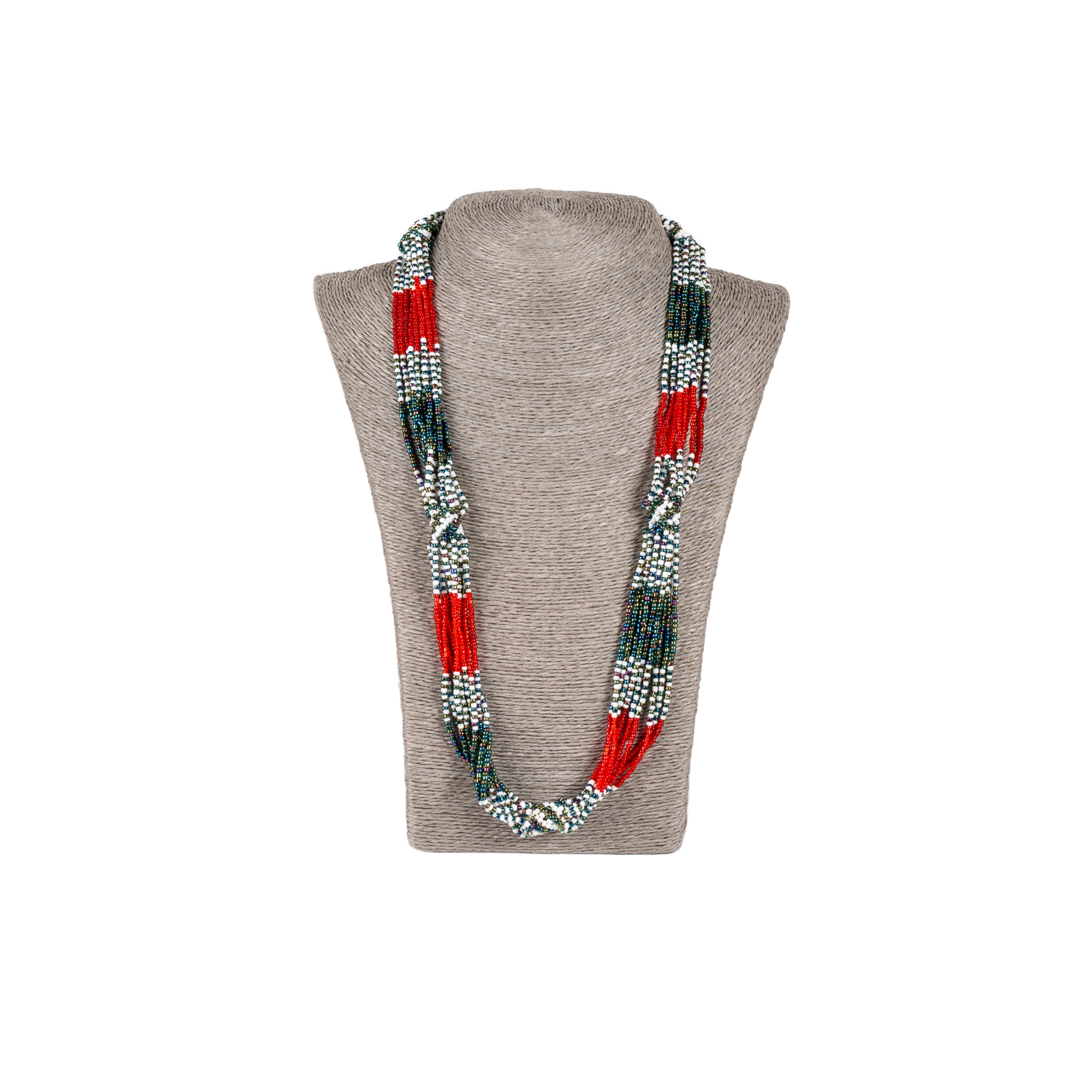 Traditional Zulu Hand Beaded Necklace (Colourful)