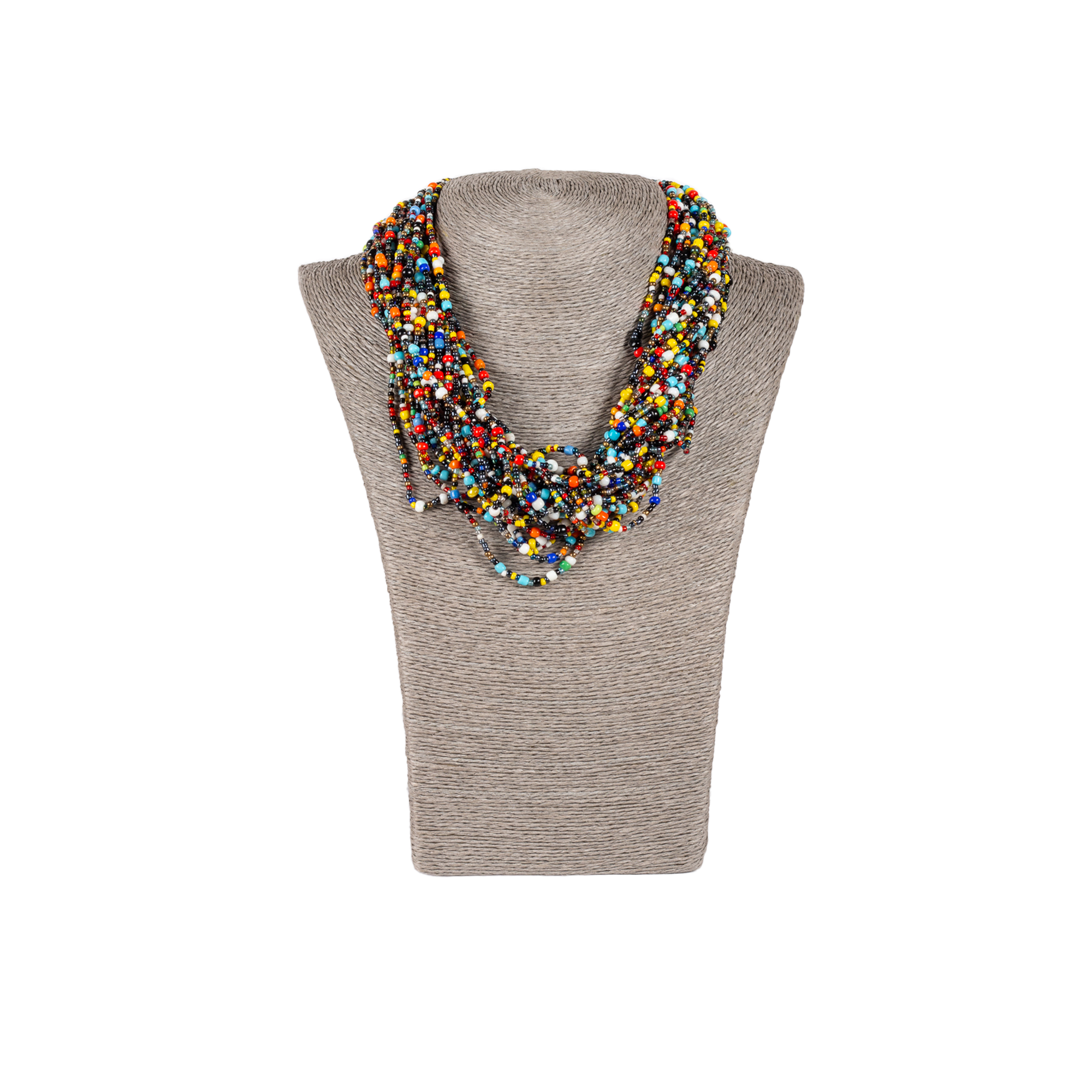Thick Zulu Hand Beaded Necklace