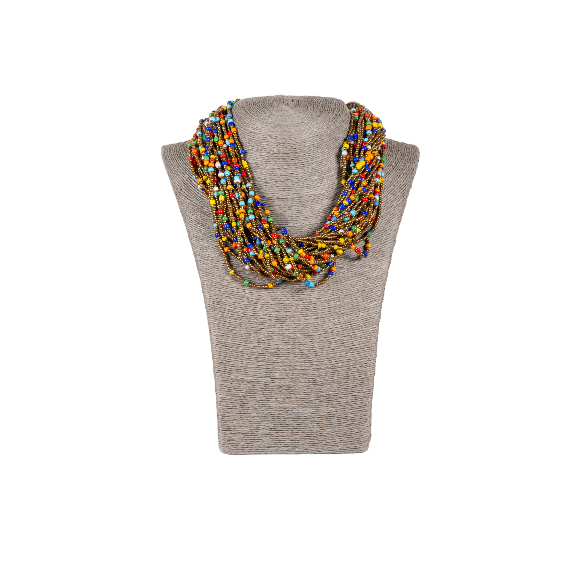 Thick Zulu Hand Beaded Necklace
