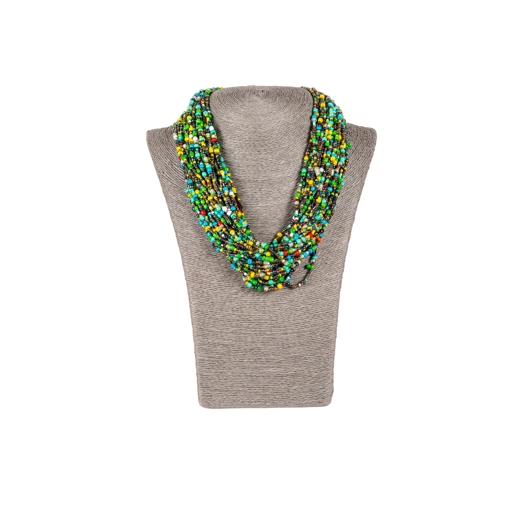 Thick Zulu Hand Beaded Necklace