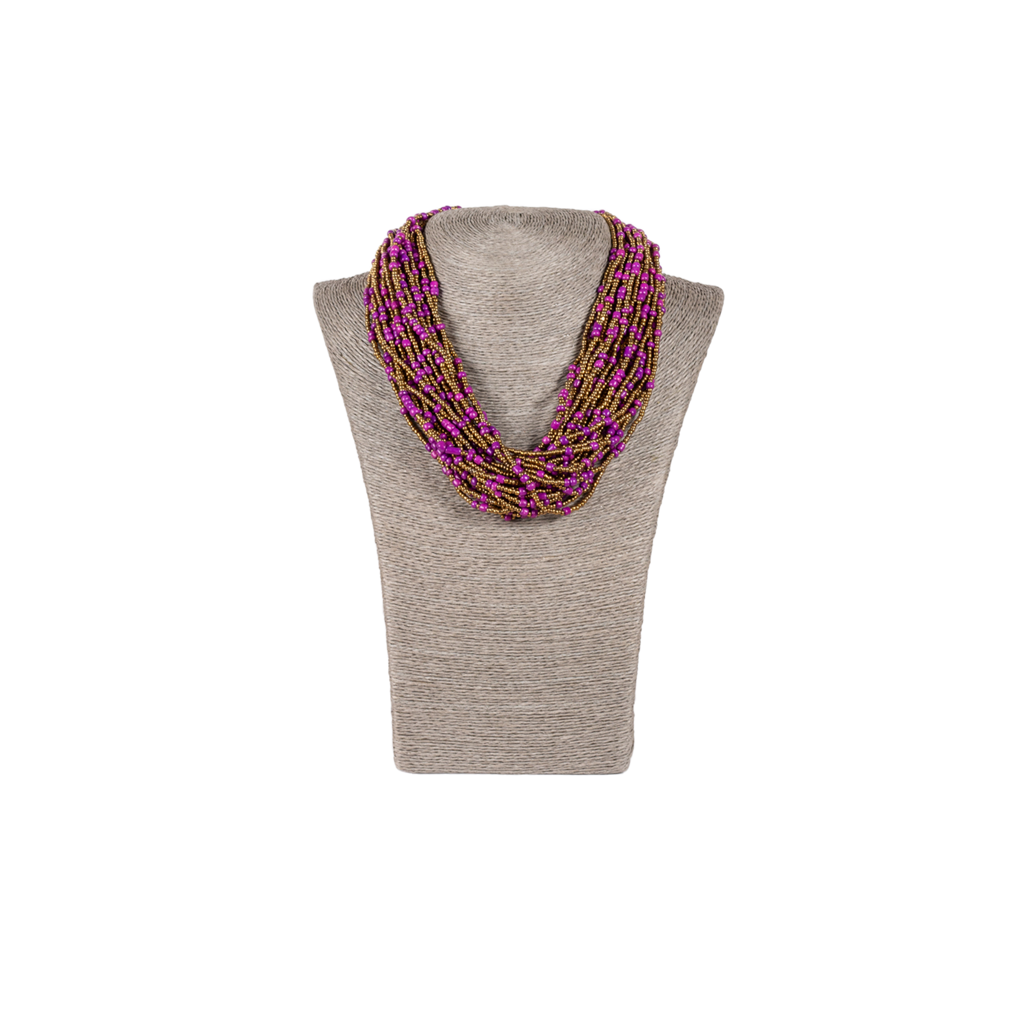 Thick Zulu Hand Beaded Necklace