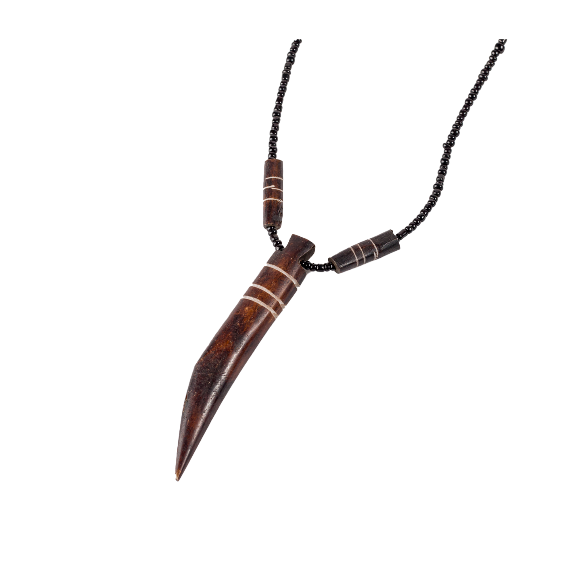 Tooth Shaped Necklace Made With Bone