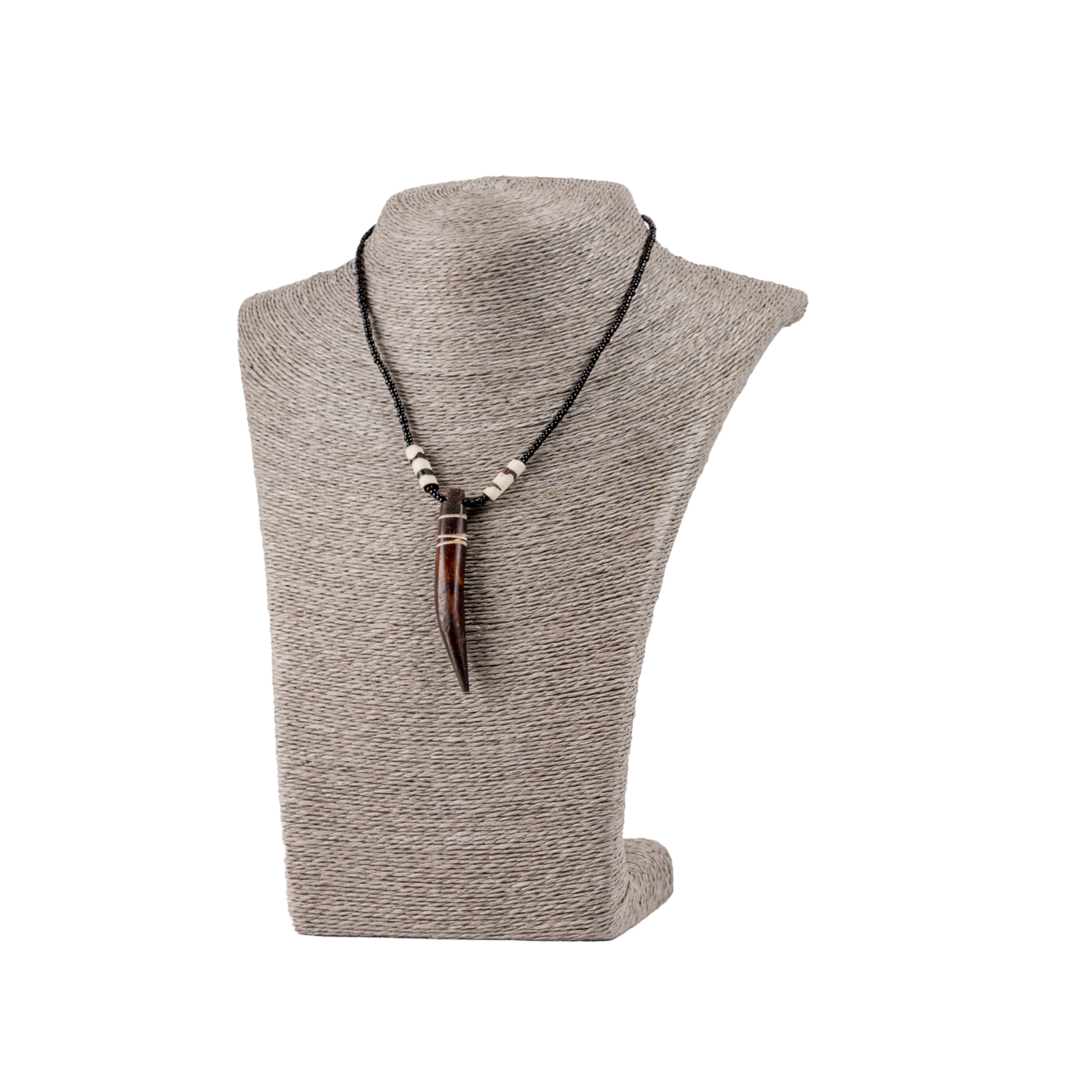 Tooth Shaped Necklace Made With Bone